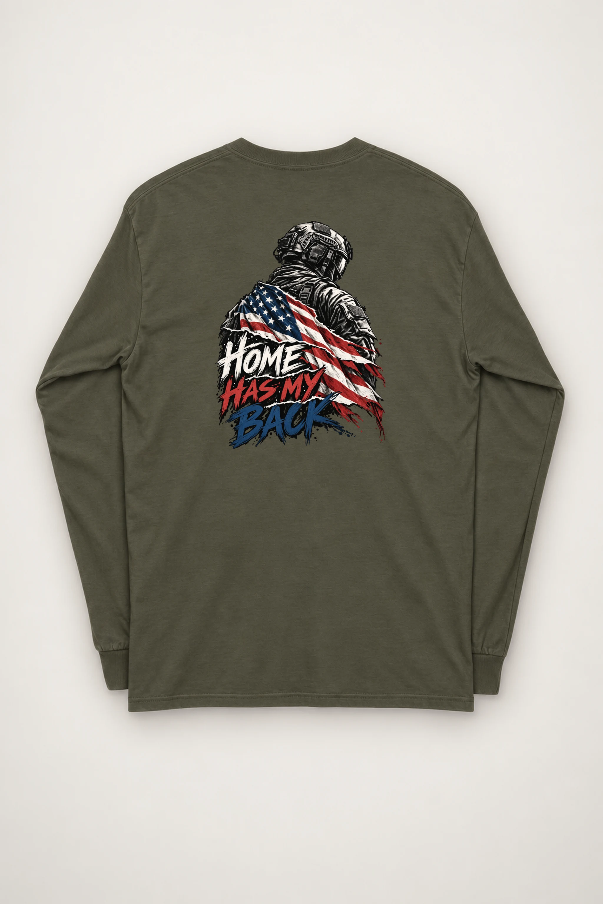 "Home Has My Back" Unisex Longsleeve T-shirt