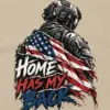 "Home Has My Back" Unisex Longsleeve T-shirt