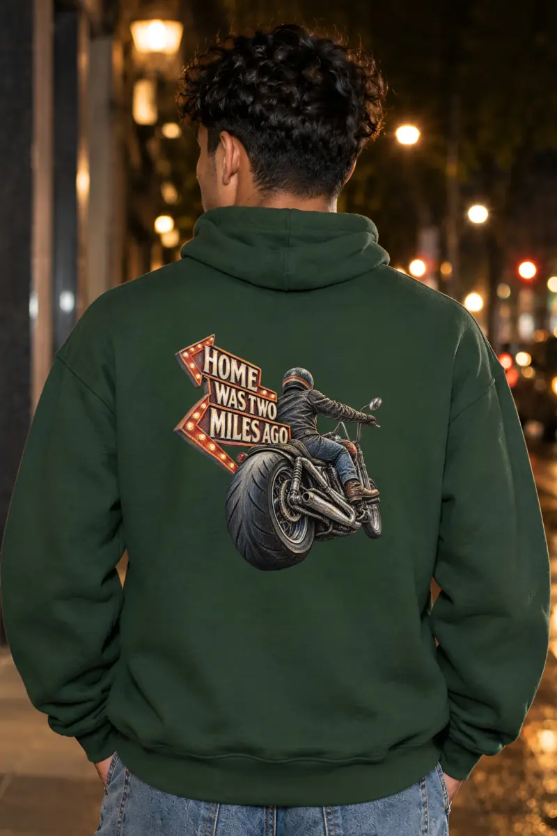 “Home Was Two Miles Ago” Heavy Blend Unisex Pullover Hoodie