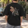 "Home Was Two Miles Ago" Unisex Oversized Heavyweight Crewneck T-Shirt