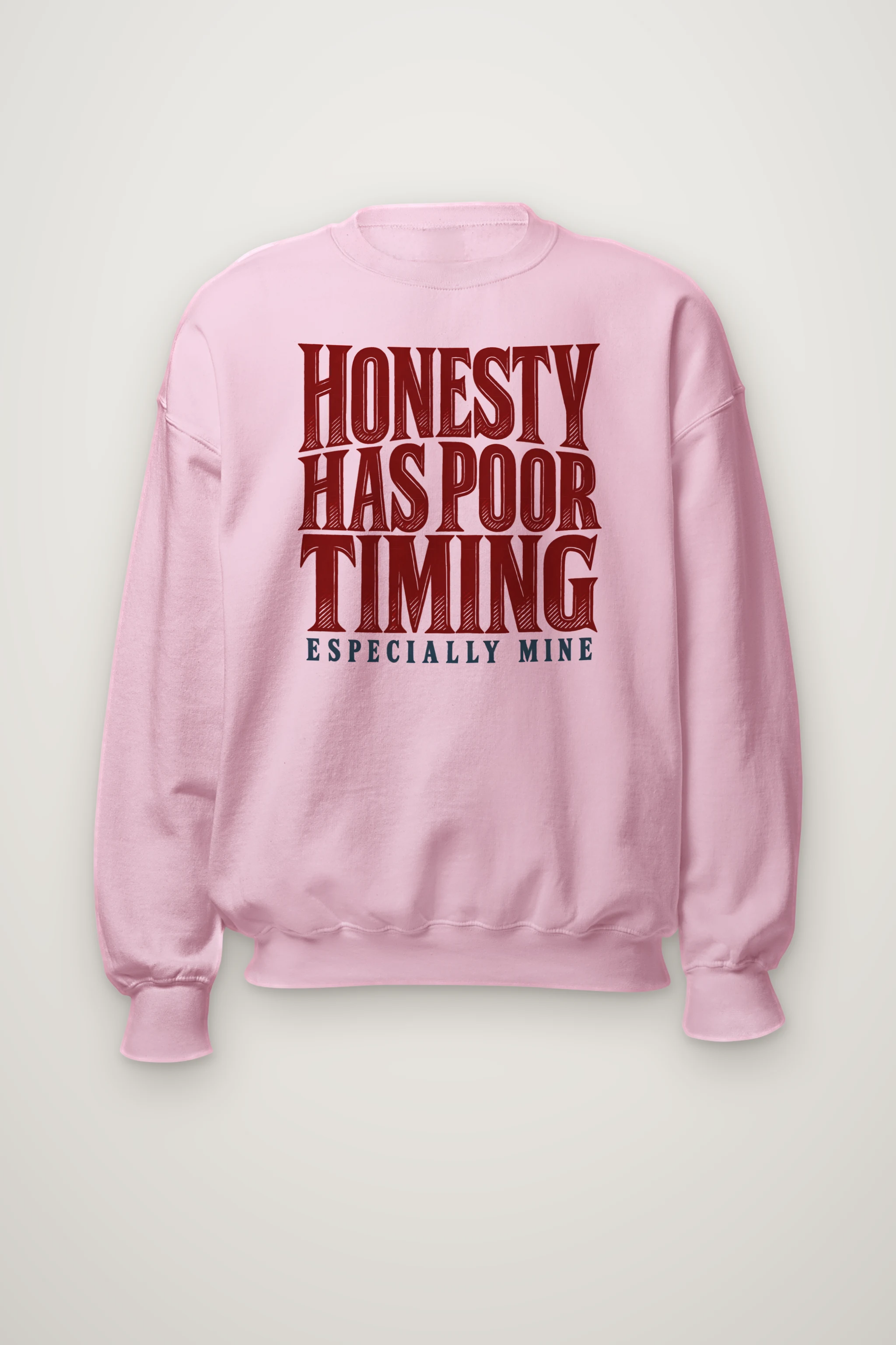 "Honesty Has Poor Timing" Heavy Blend Unisex Crewneck Sweatshirt
