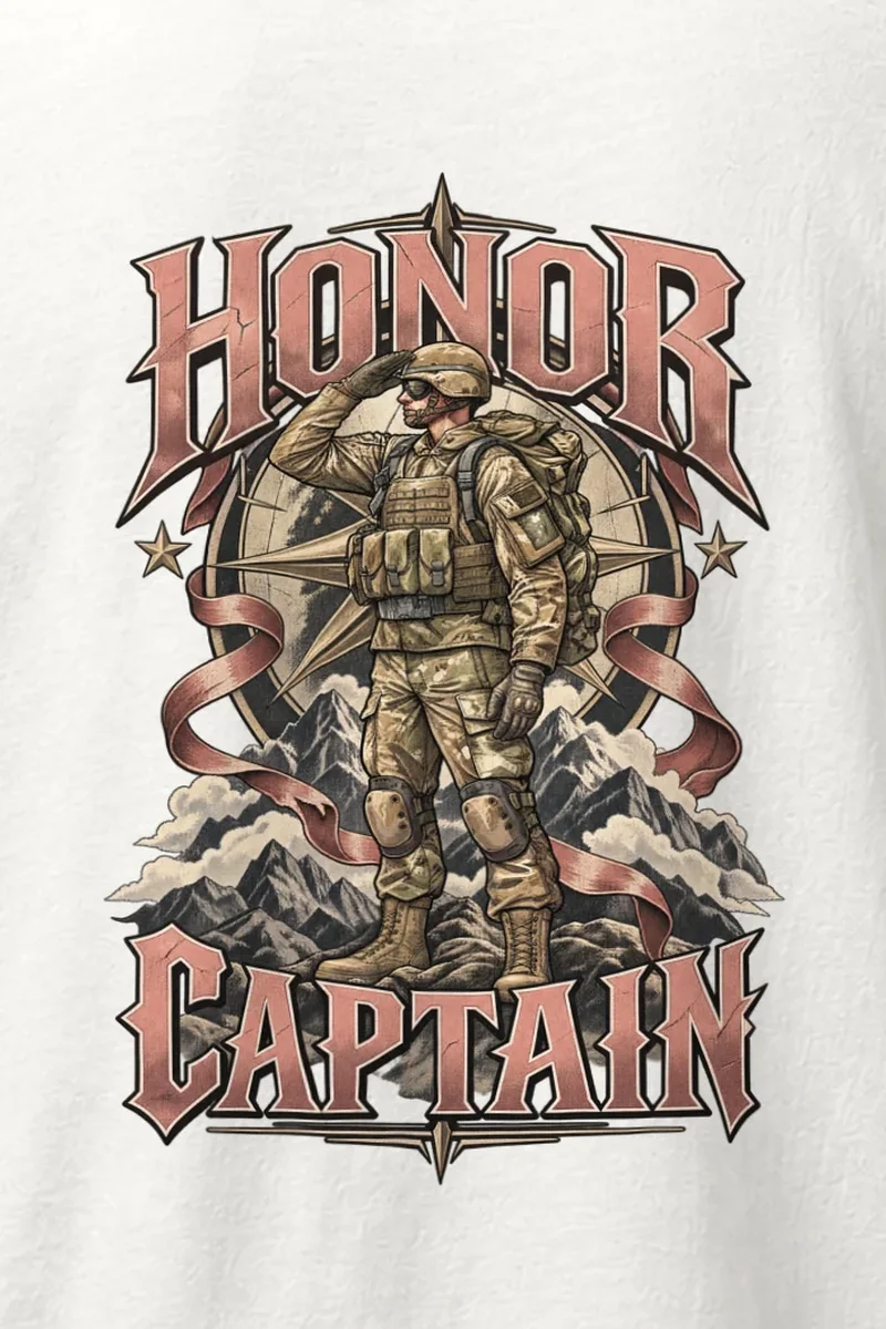 "Honor Captain" Heavyweight Unisex Crewneck T-shirt