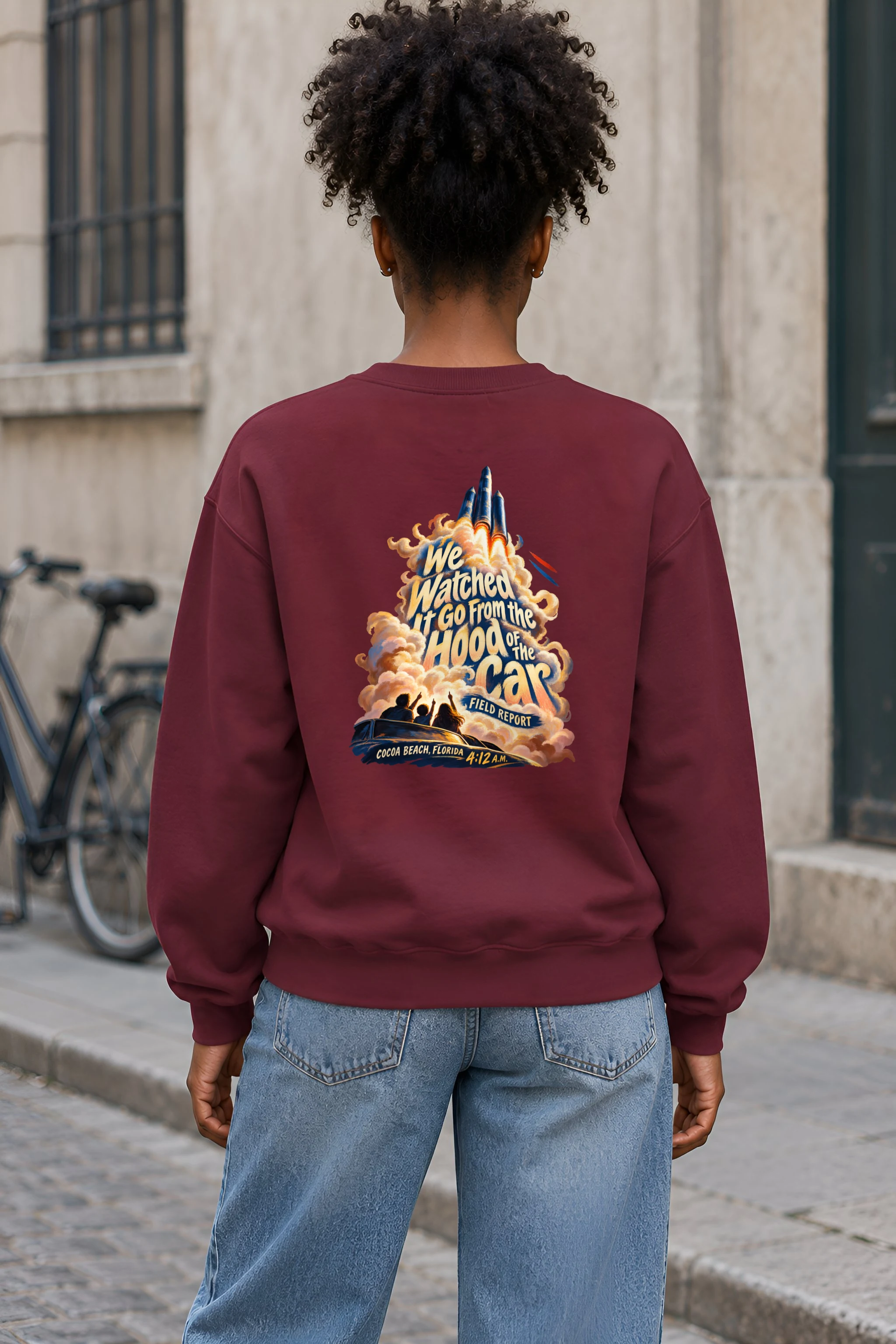 "Hood of the Car" Heavy Blend Unisex Crewneck Sweatshirt