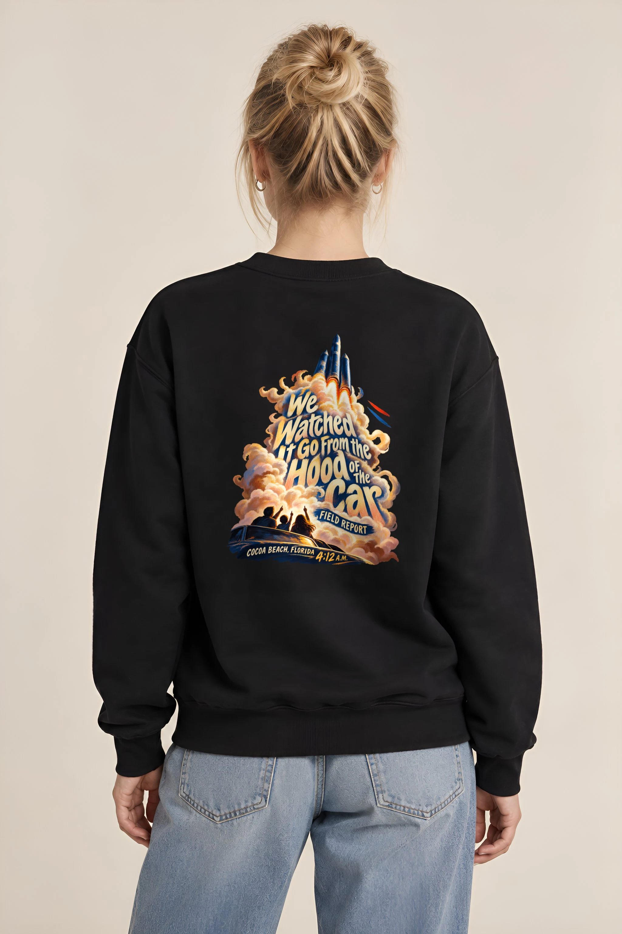 "Hood of the Car" Heavy Blend Unisex Crewneck Sweatshirt