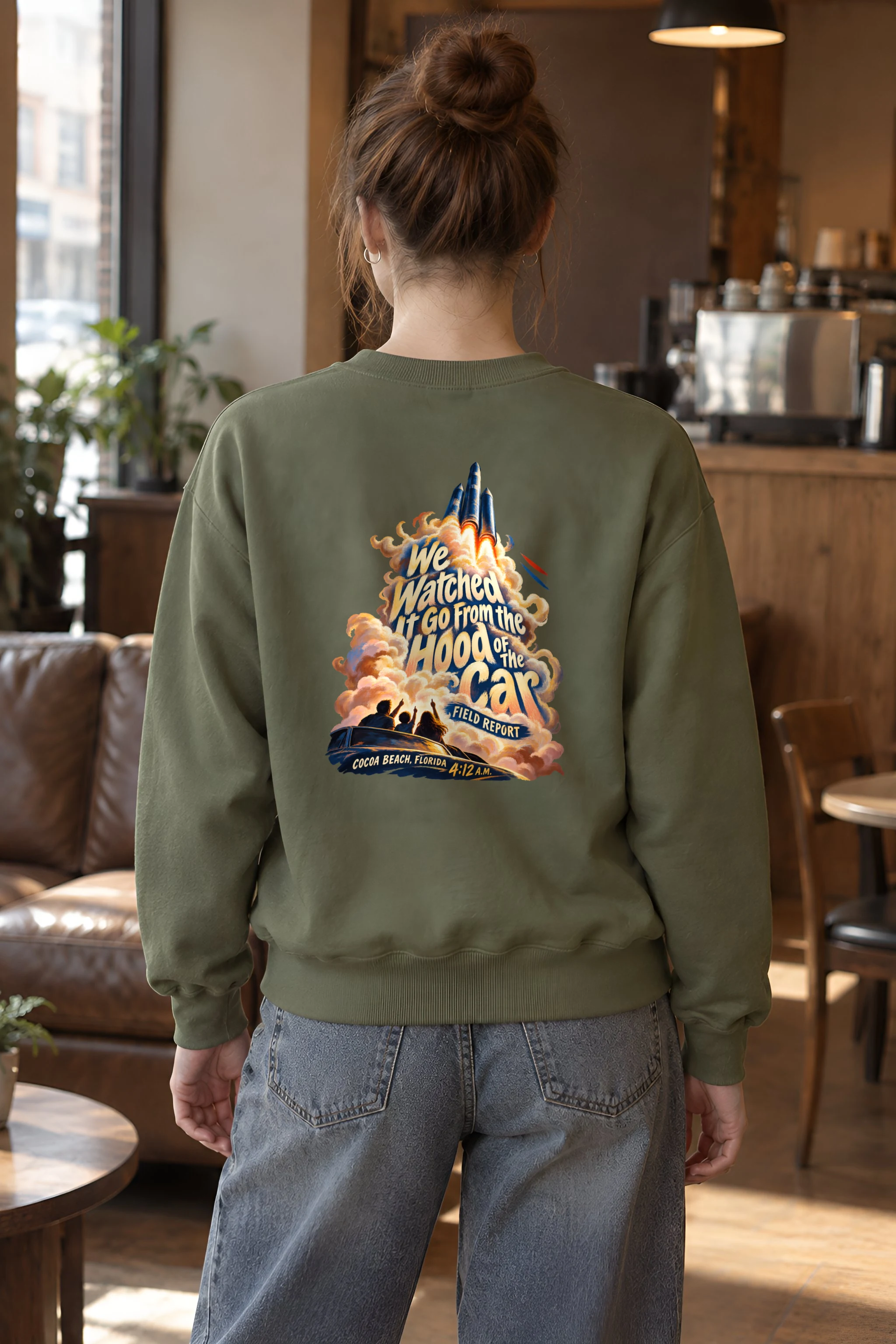 "Hood of the Car" Heavy Blend Unisex Crewneck Sweatshirt
