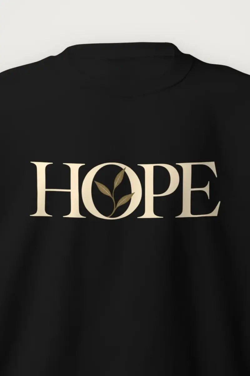 "Hope Botanical Serif" Heavy Blend Unisex Crewneck Sweatshirt