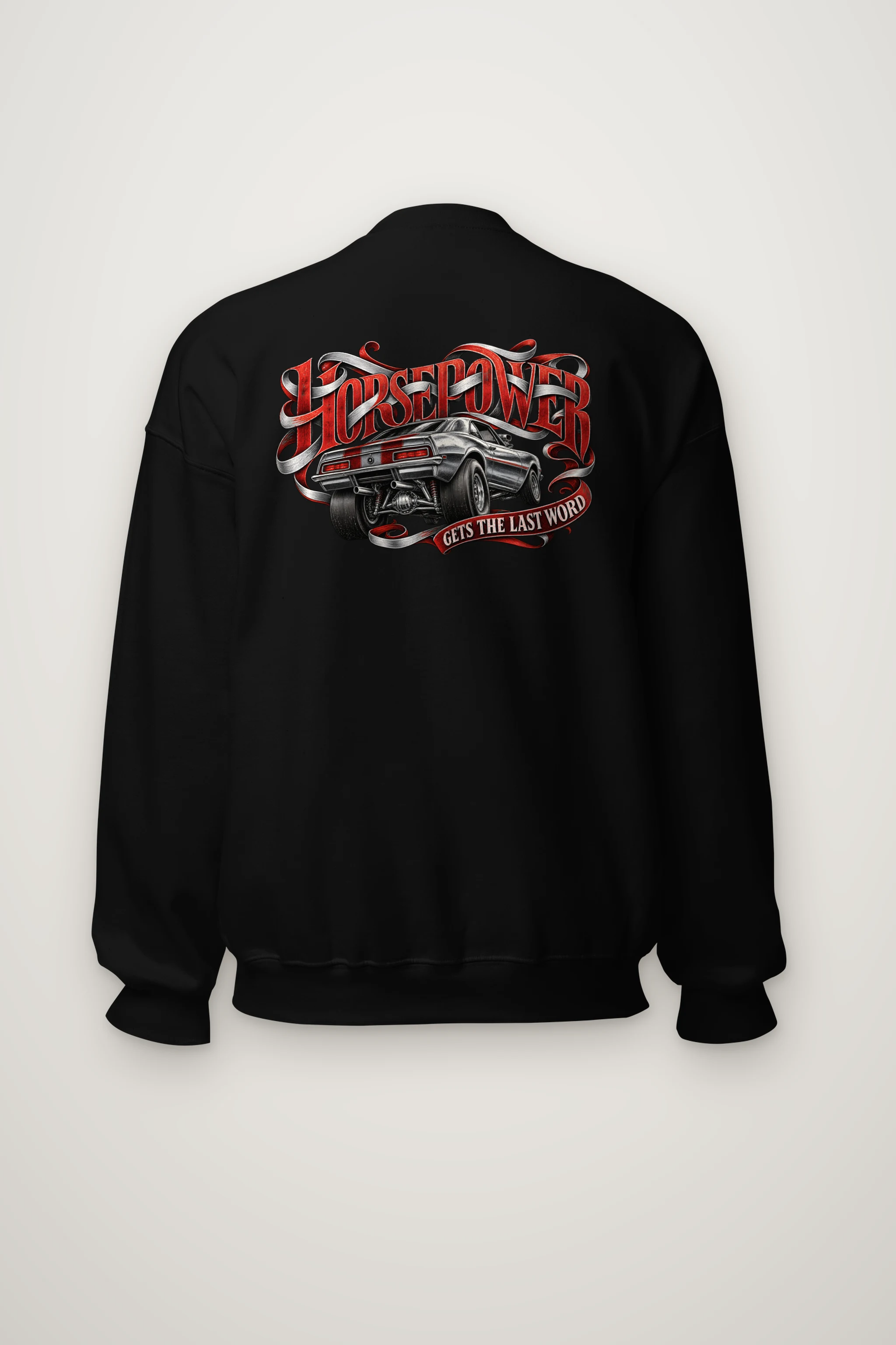 "Horsepower Gets the Last Word" Heavy Blend Unisex Crewneck Sweatshirt