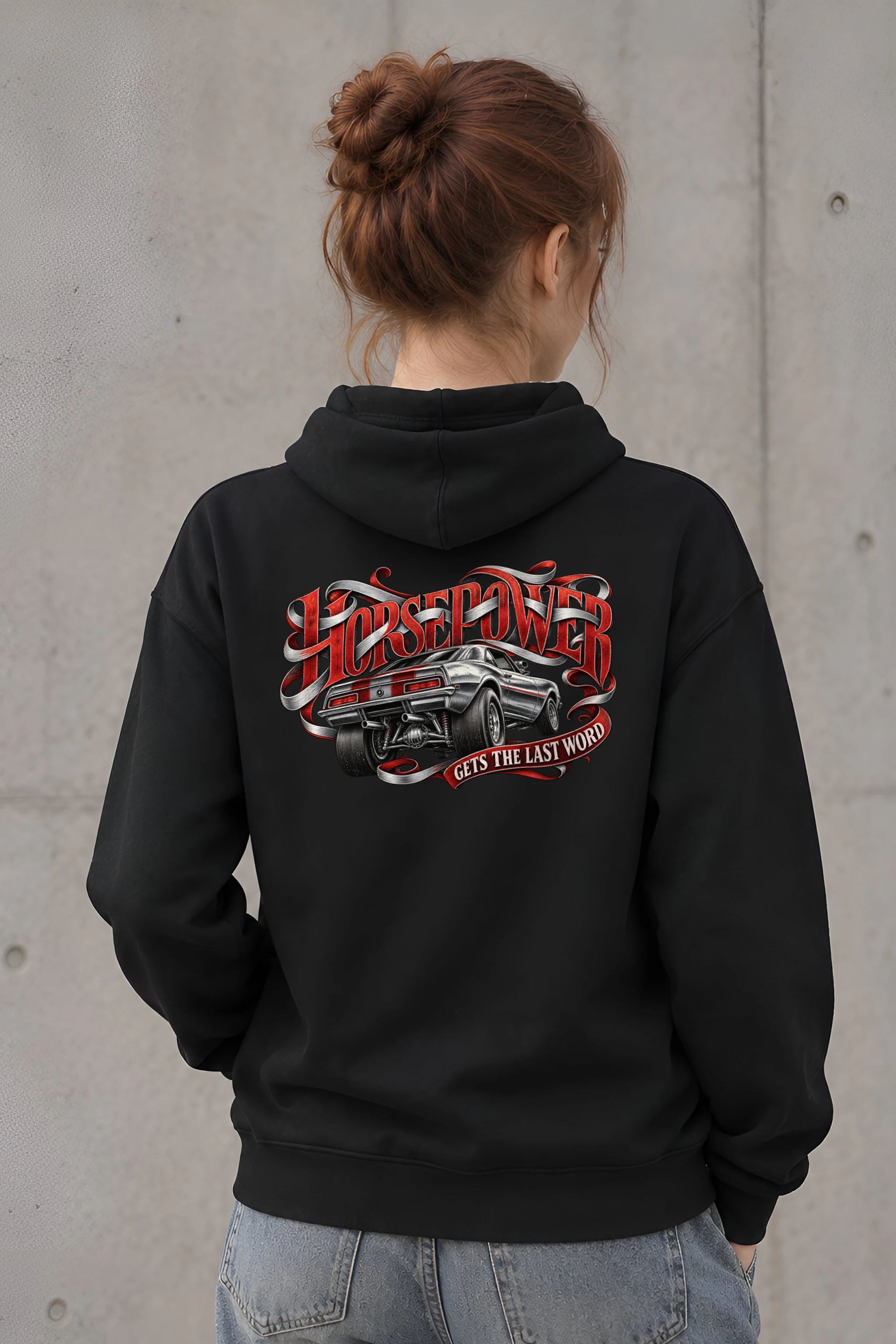 "Horsepower Gets the Last Word" Heavy Blend Unisex Pullover Hoodie