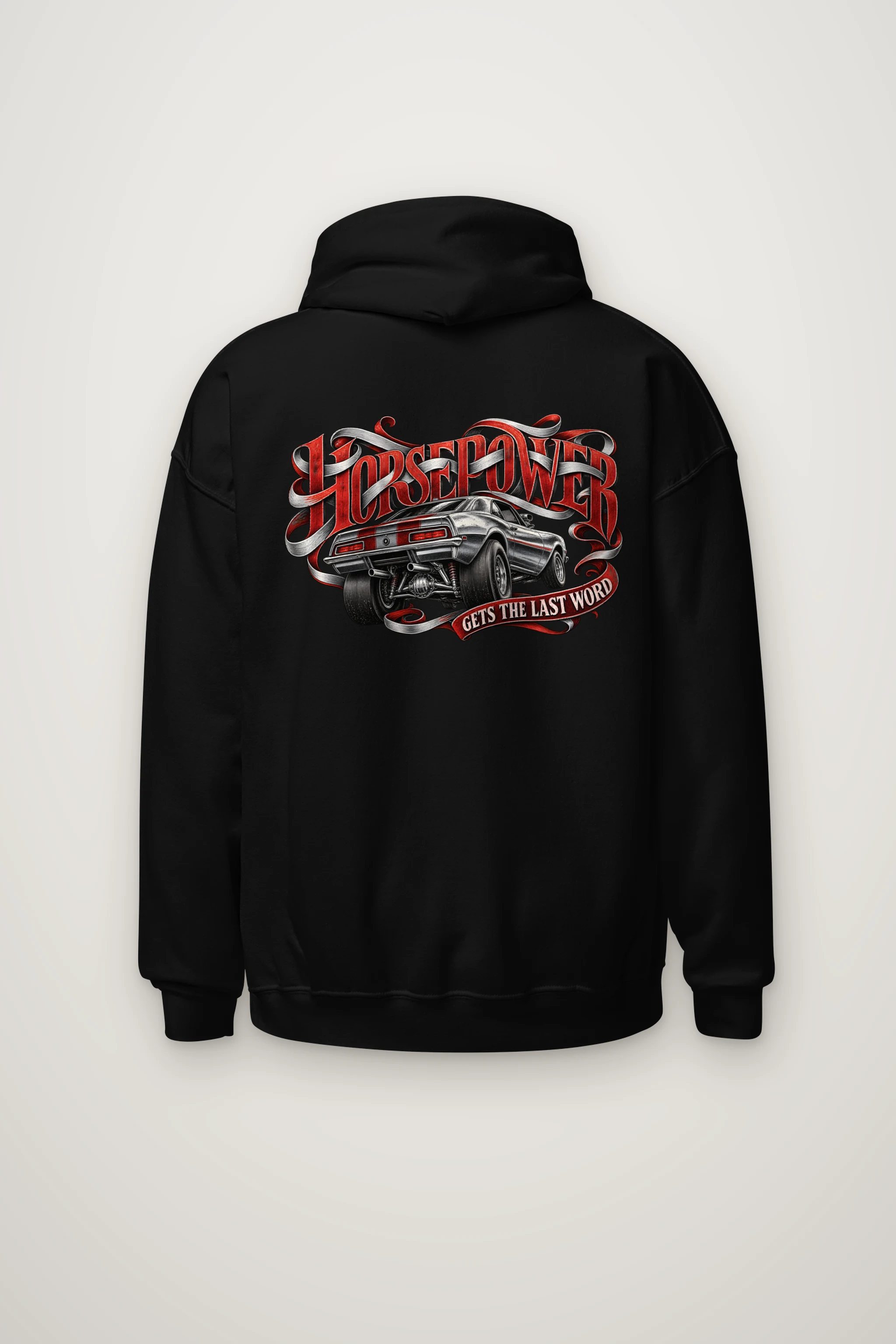 "Horsepower Gets the Last Word" Heavy Blend Unisex Pullover Hoodie