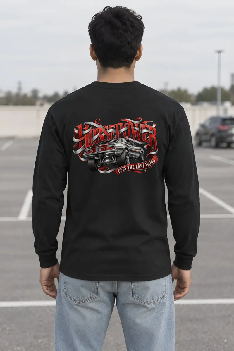 "Horsepower Gets the Last Word" Unisex Longsleeve T-shirt