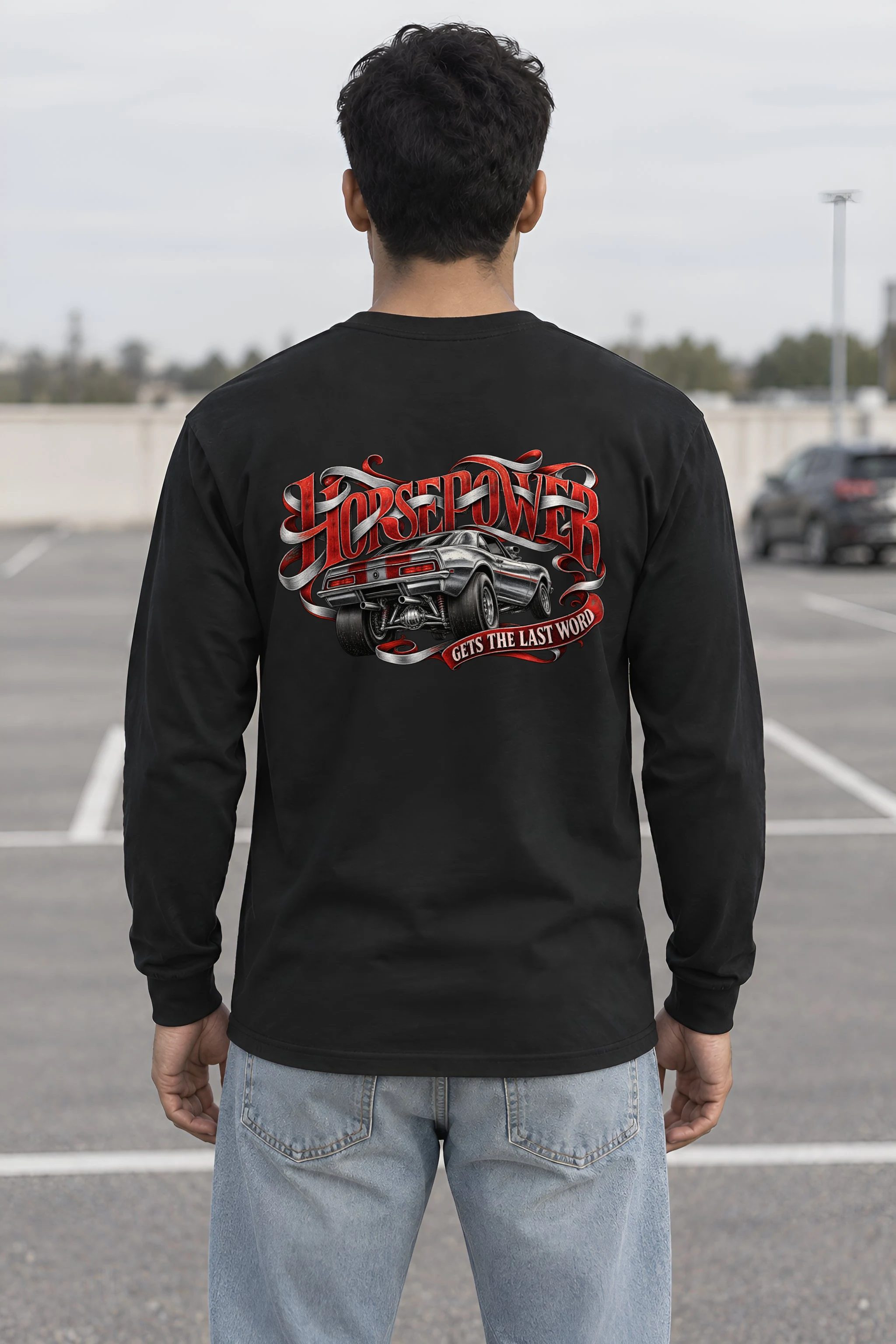 "Horsepower Gets the Last Word" Unisex Longsleeve T-shirt