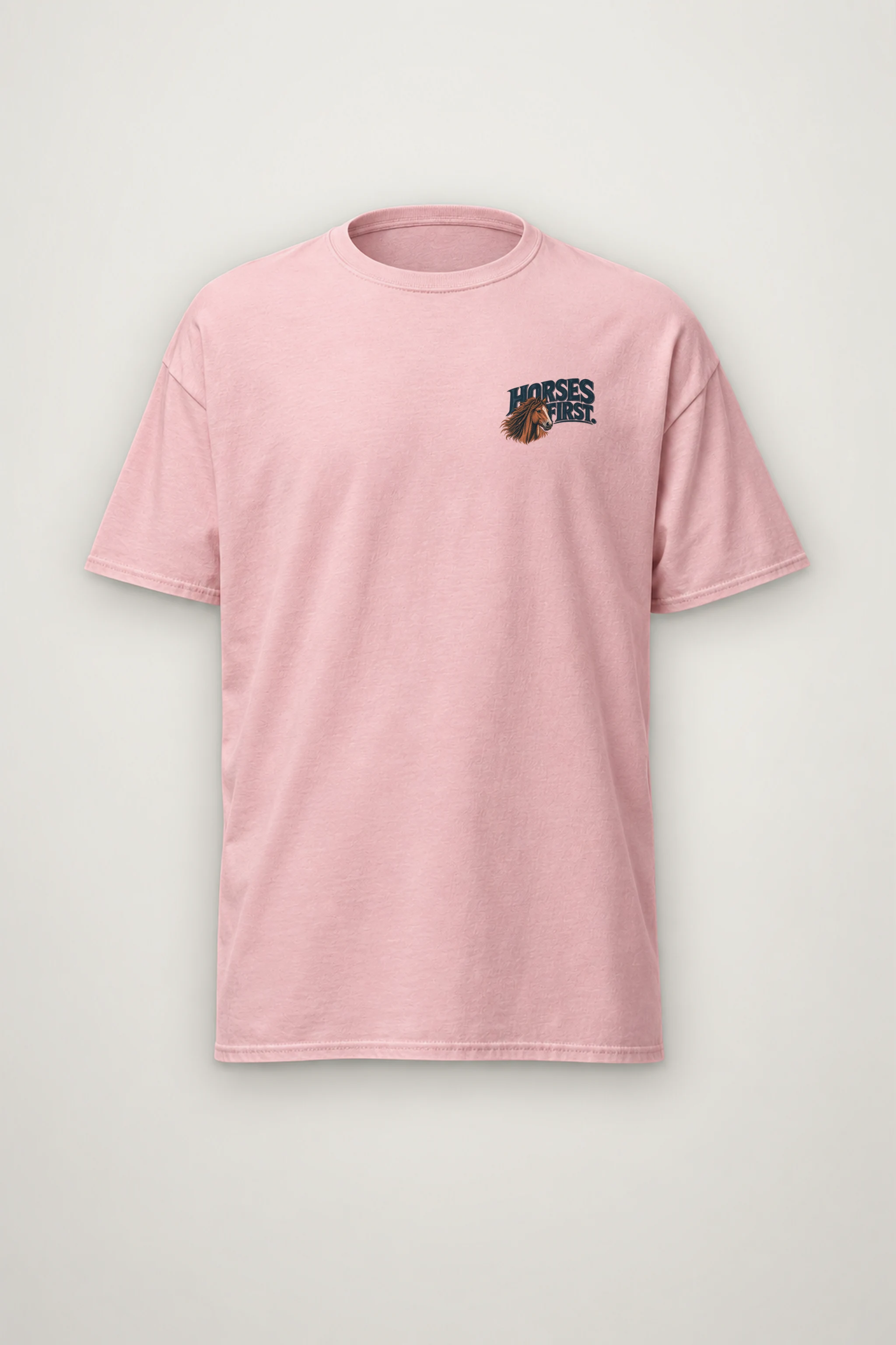 "Horses First" Heavyweight Unisex Crewneck T-shirt