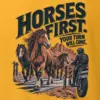 "Horses First" Heavyweight Unisex Crewneck T-shirt