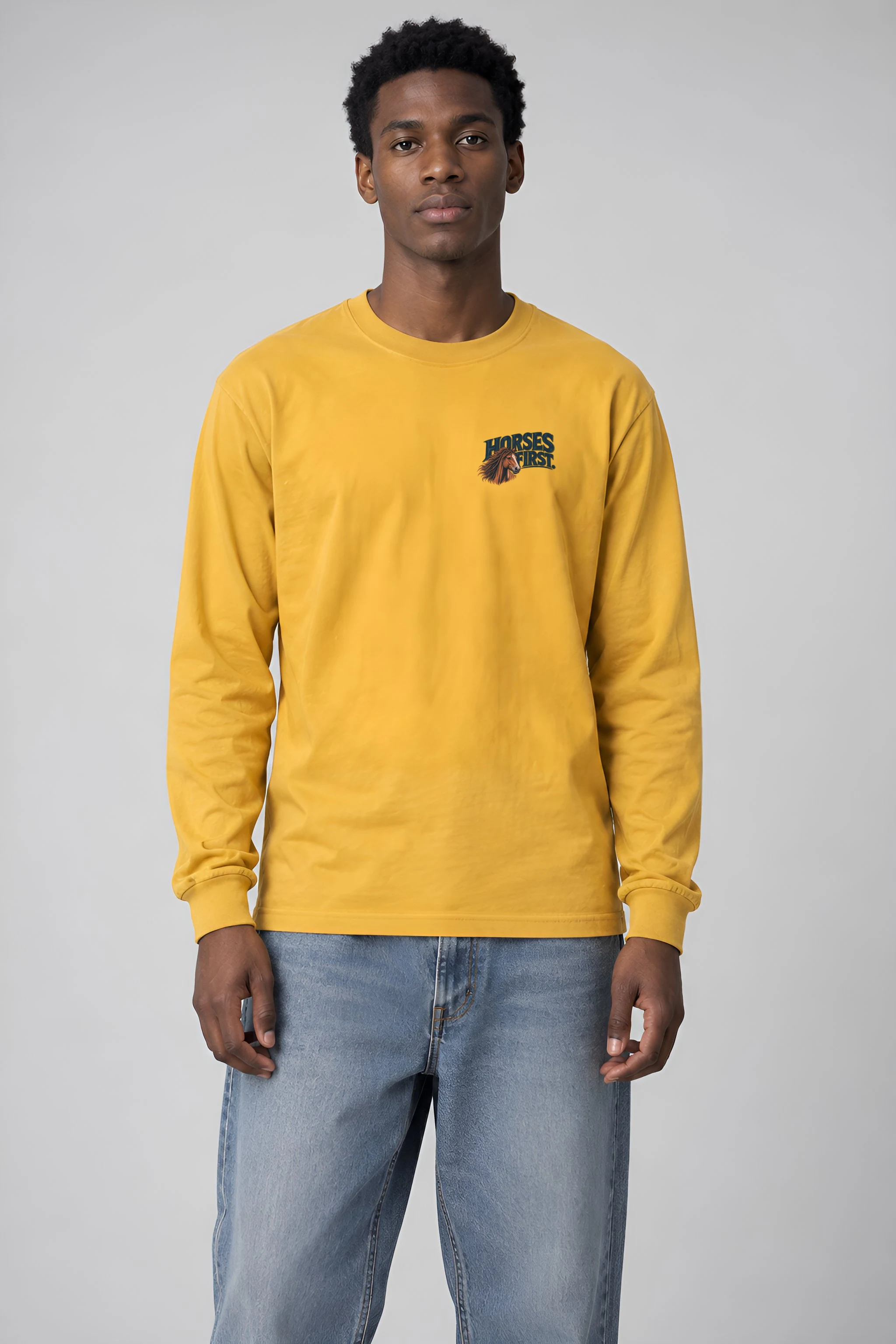 "Horses First" Unisex Longsleeve T-shirt