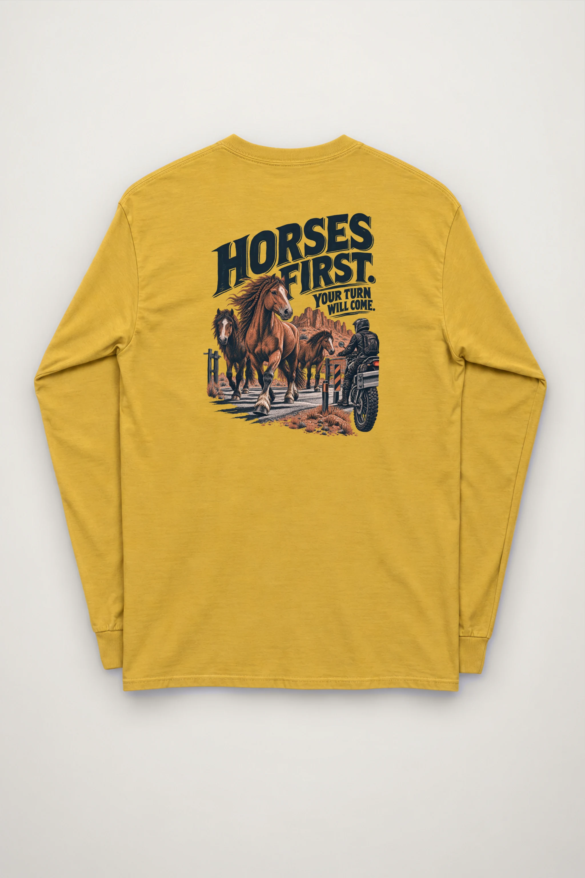 "Horses First" Unisex Longsleeve T-shirt