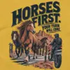 "Horses First" Unisex Longsleeve T-shirt