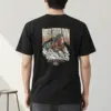 "Horses Through Snow" Heavyweight Unisex Crewneck T-shirt