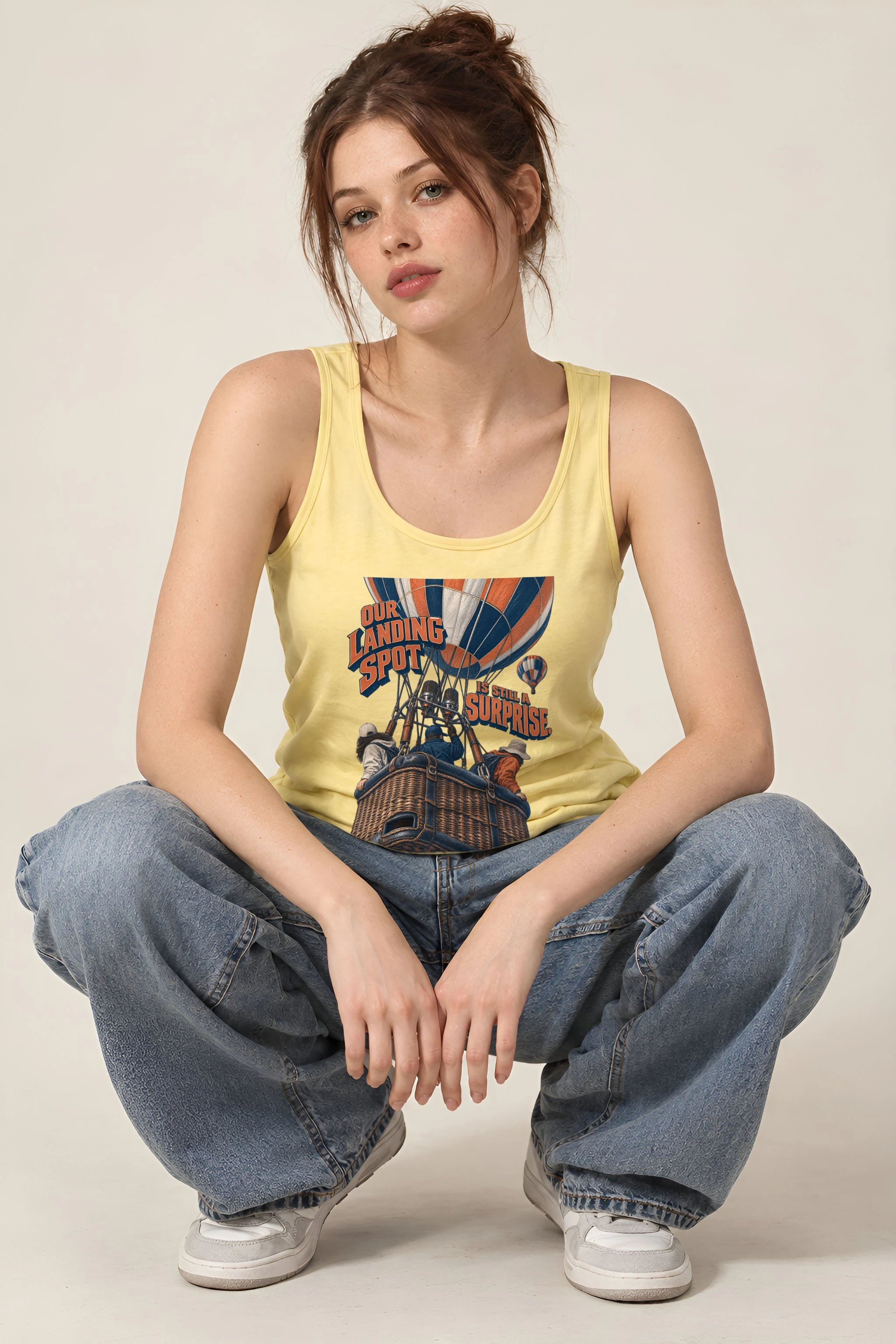 "Hot Air Balloon Crew" Unisex Jersey Tank