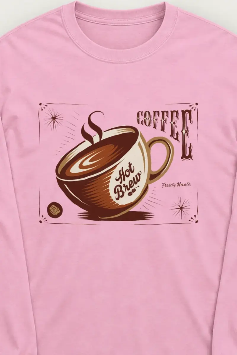 "Hot Brew Coffee" Unisex Longsleeve T-shirt