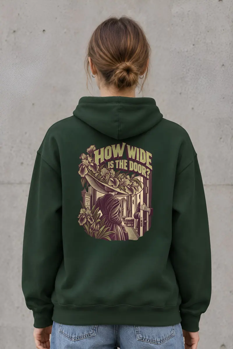 "How Wide Is the Door?" Heavy Blend Unisex Pullover Hoodie