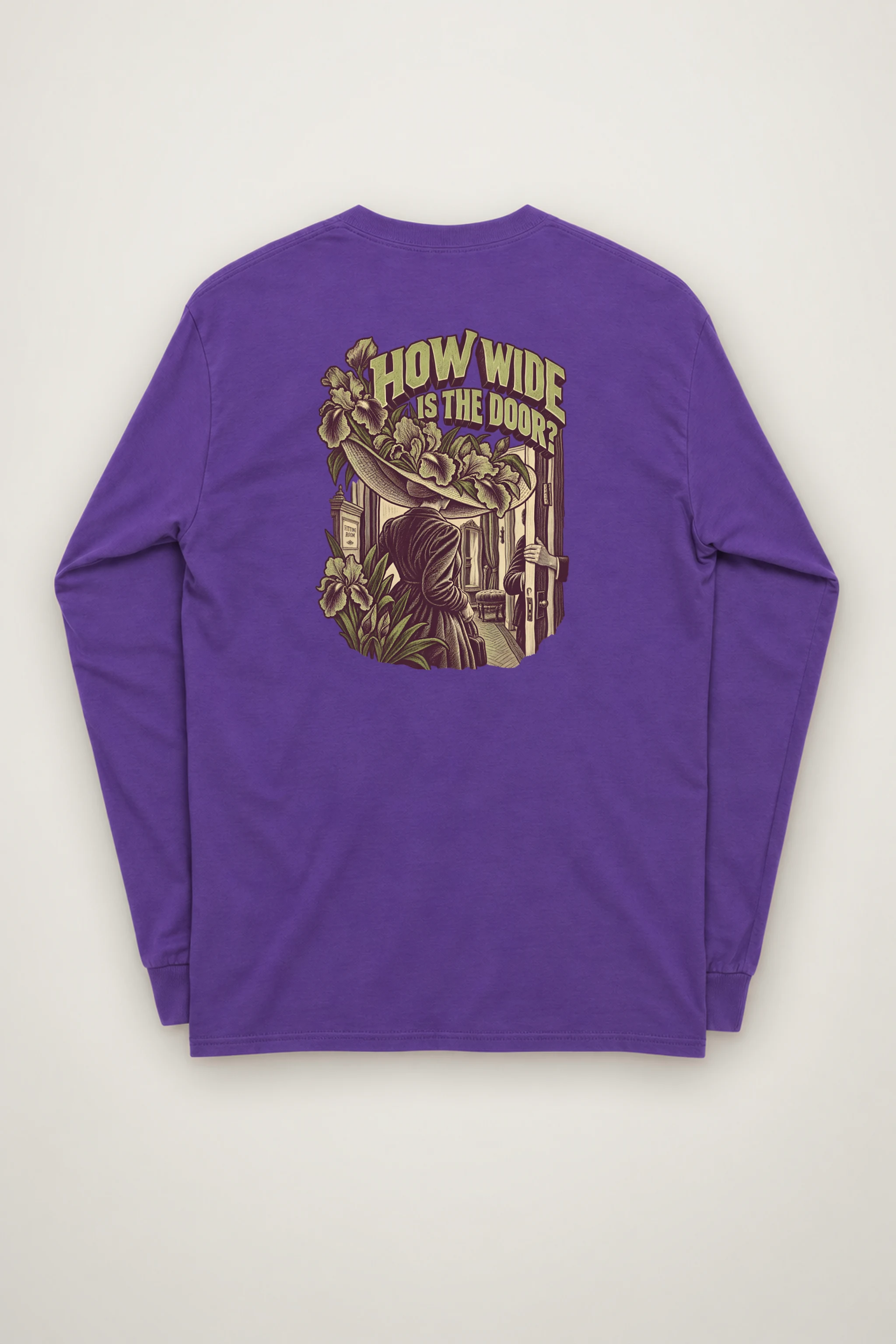 "How Wide Is the Door?" Unisex Longsleeve T-shirt