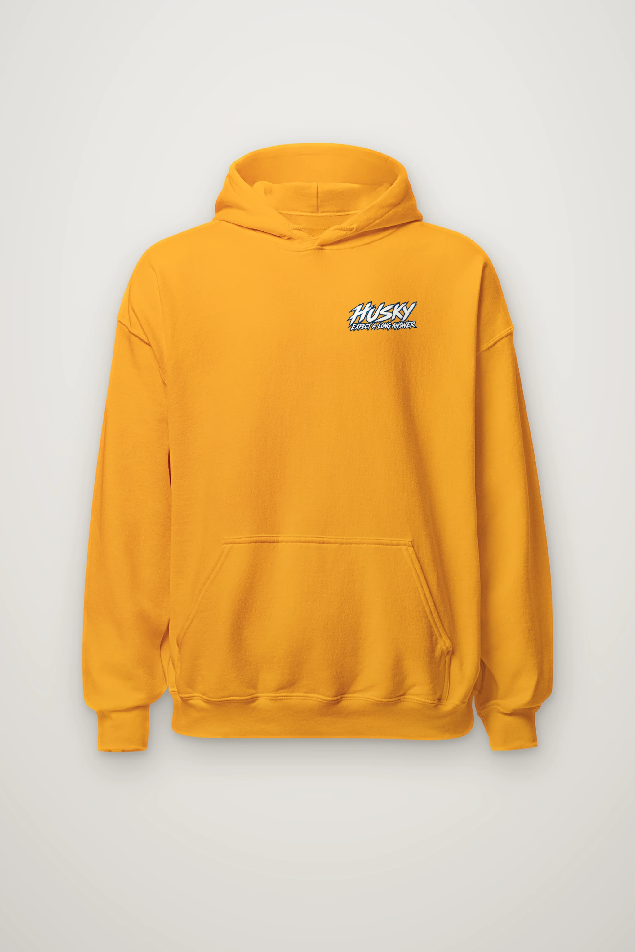 "Husky Expect a Long Answer" Heavy Blend Unisex Pullover Hoodie