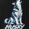 "Husky Expect a Long Answer" Men's Oversized Heavyweight Crewneck T-Shirt