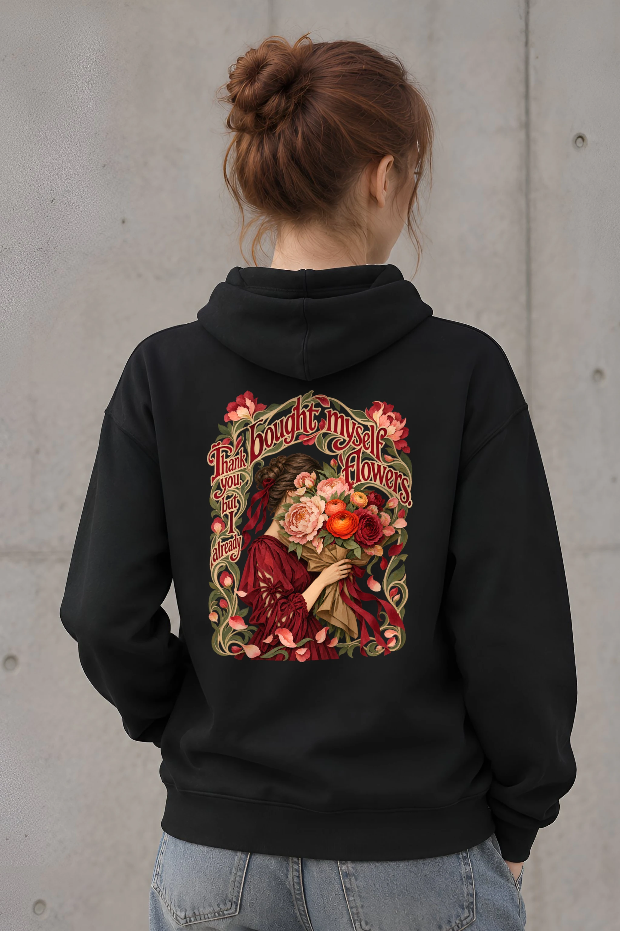 "I Already Bought Myself Flowers" Unisex Pullover Hoodie