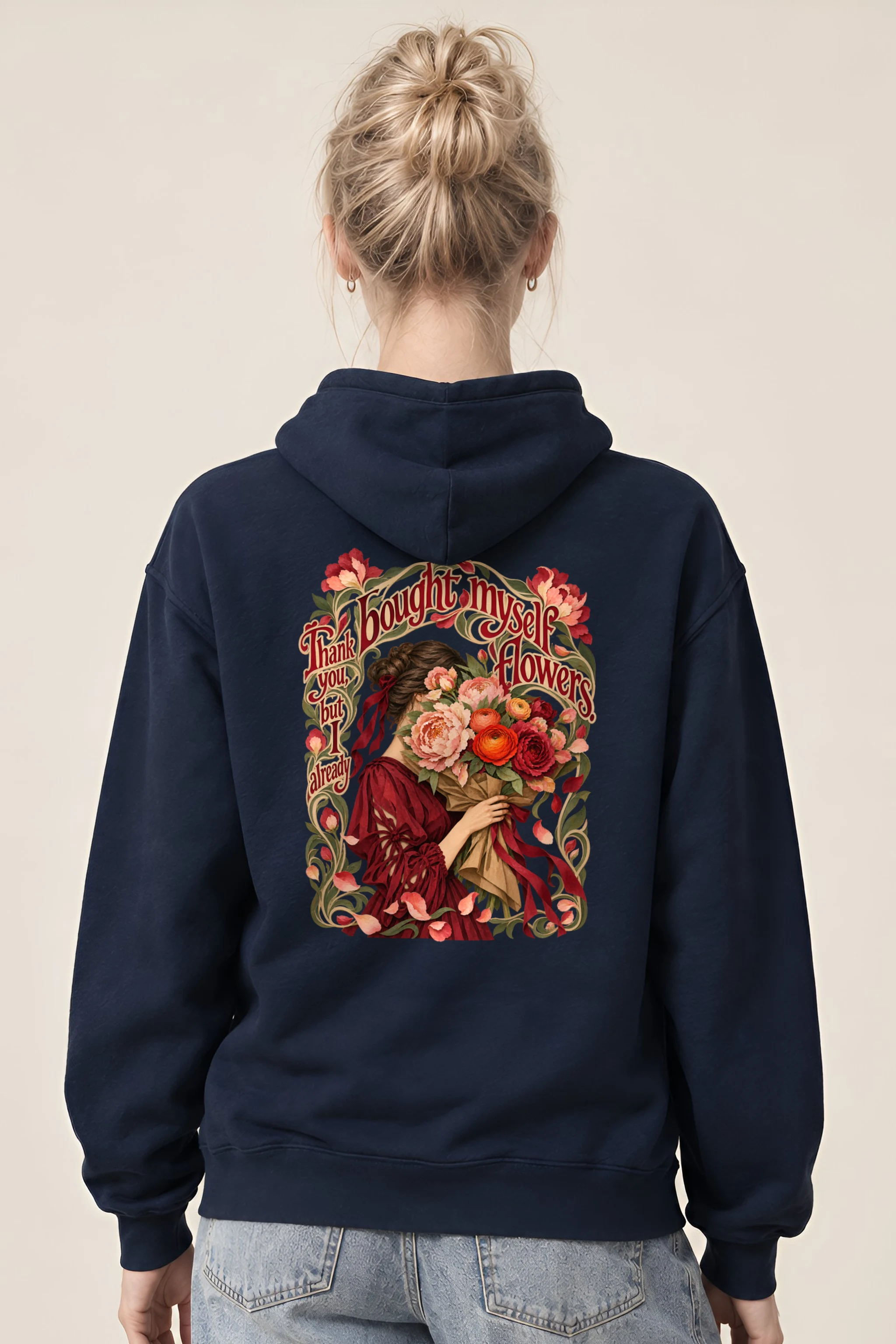 "I Already Bought Myself Flowers" Unisex Pullover Hoodie