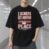 "I Always Set Another Place" Men's Oversized Heavyweight Crewneck T-Shirt