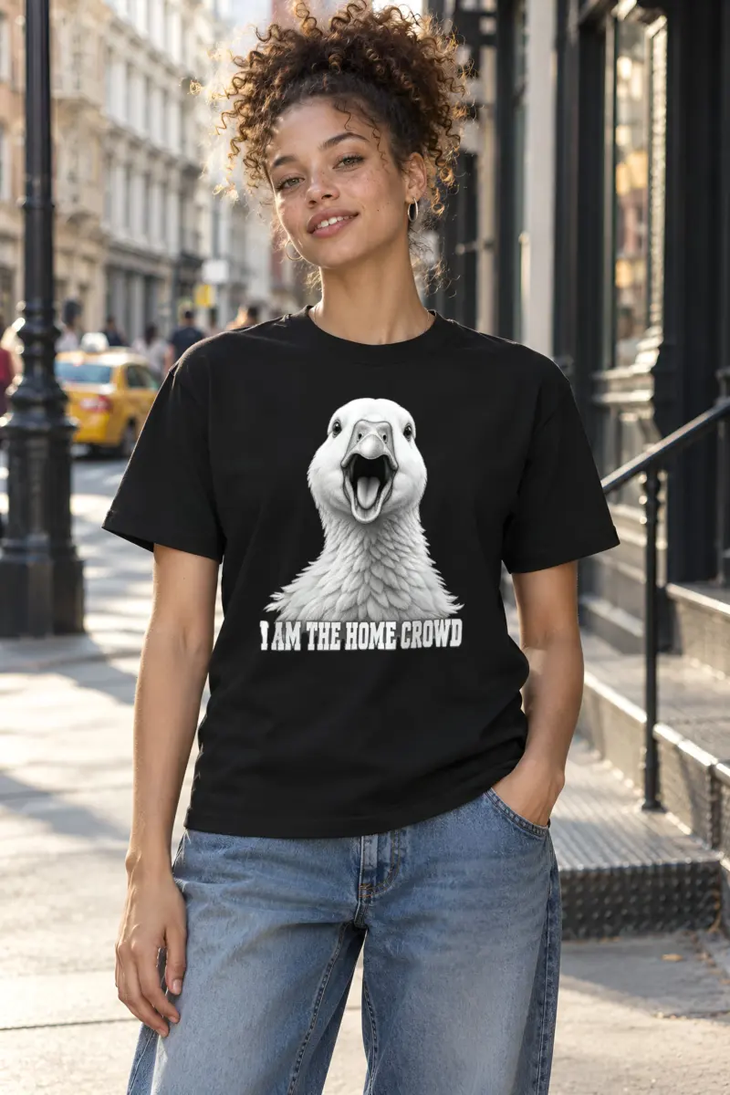 "I Am the Home Crowd" Heavyweight Unisex Crewneck T-shirt