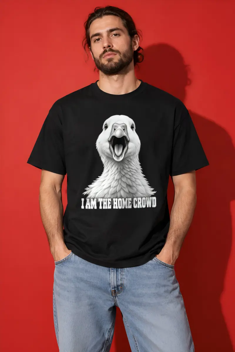 "I Am the Home Crowd" Heavyweight Unisex Crewneck T-shirt