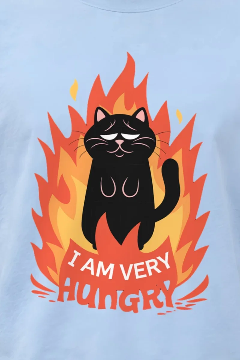 "I Am Very Hungry" Heavyweight Unisex Crewneck T-shirt