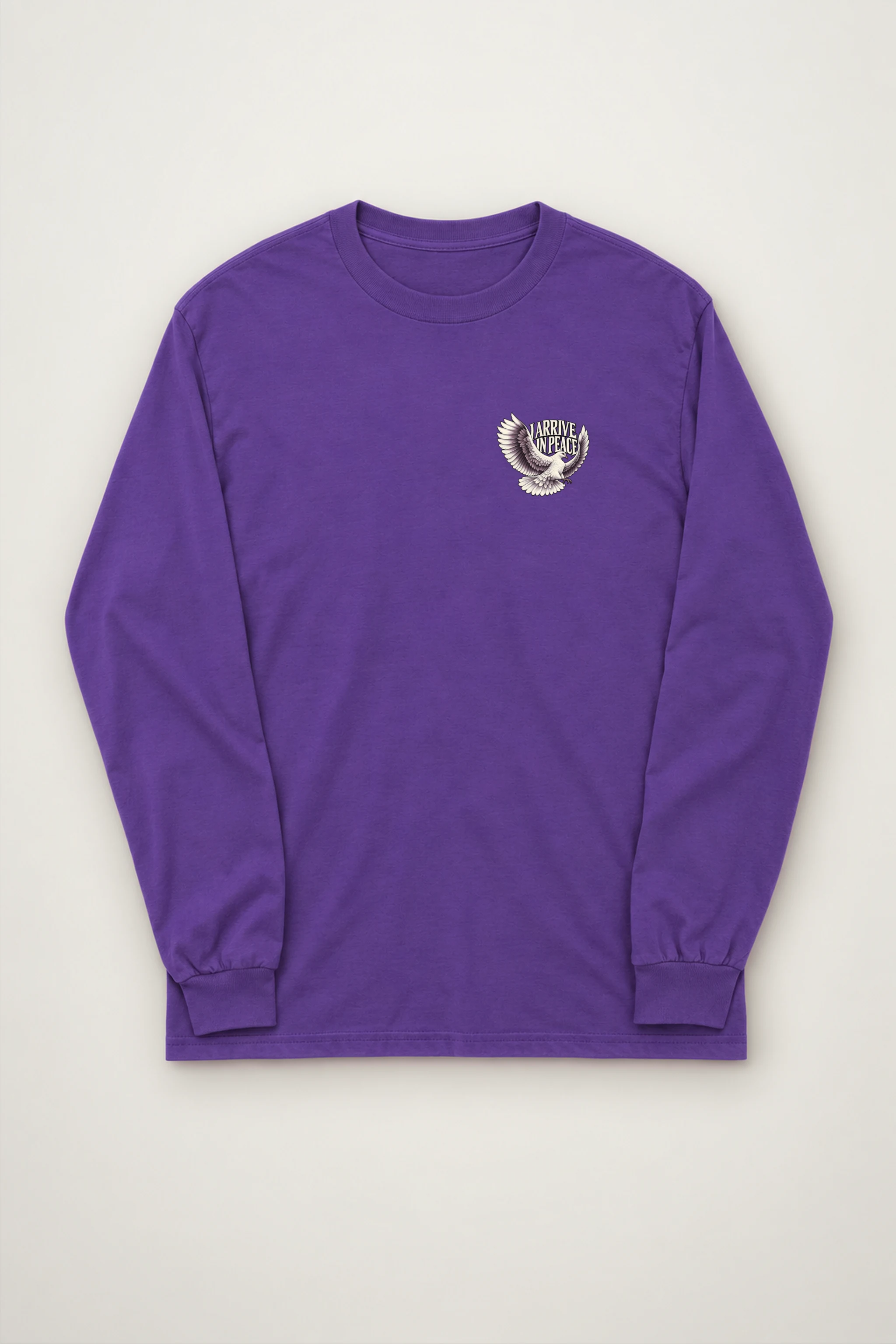 "I Arrive in Peace Dove" Unisex Longsleeve T-shirt