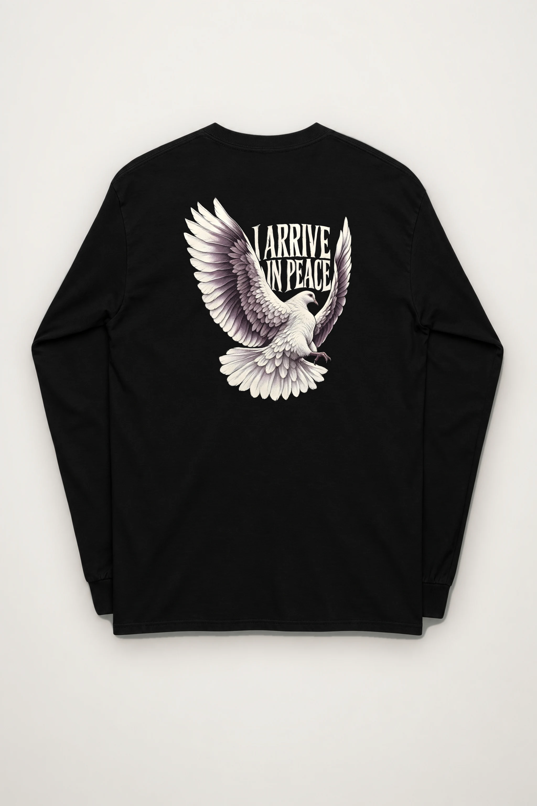 "I Arrive in Peace Dove" Unisex Longsleeve T-shirt