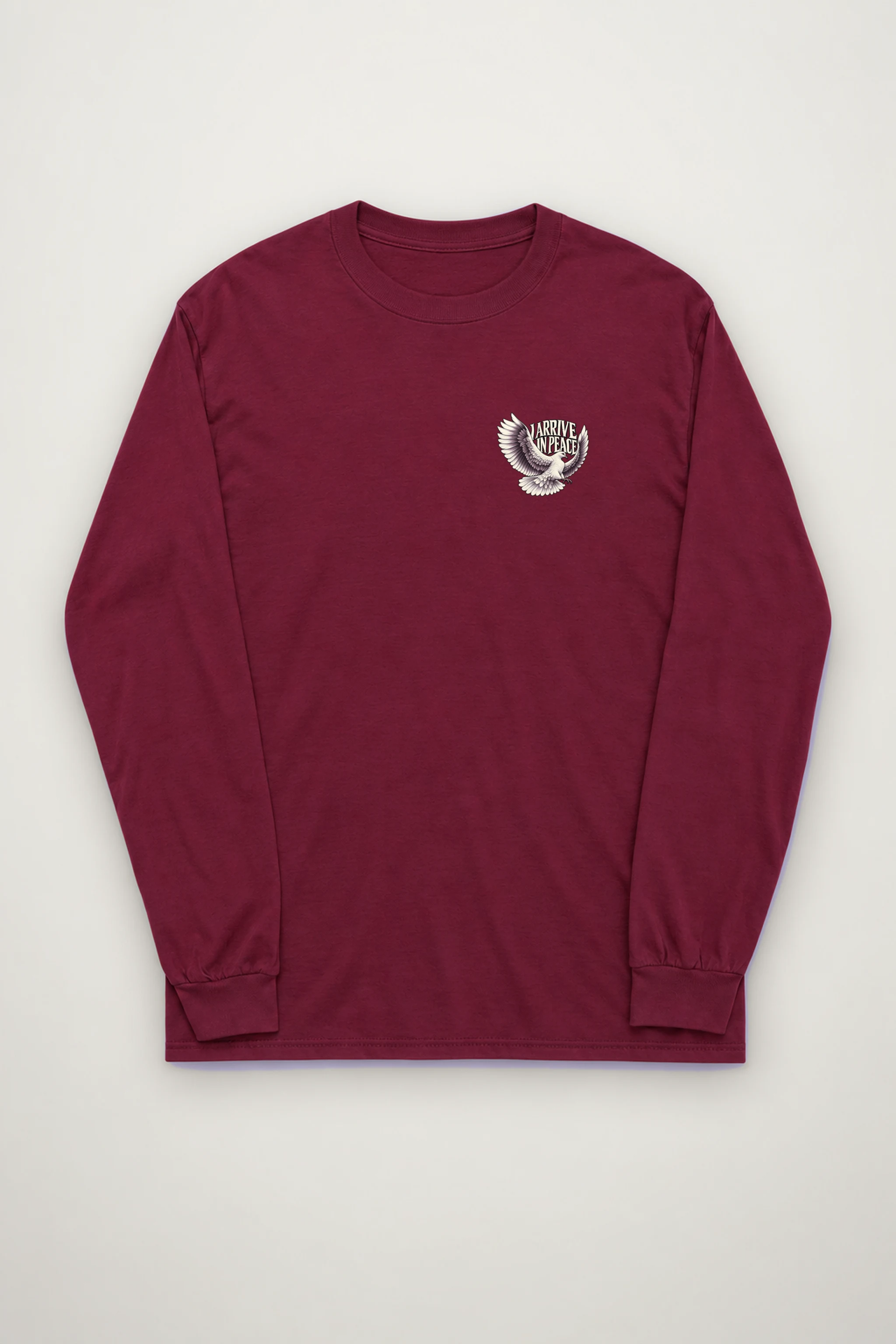 "I Arrive in Peace Dove" Unisex Longsleeve T-shirt
