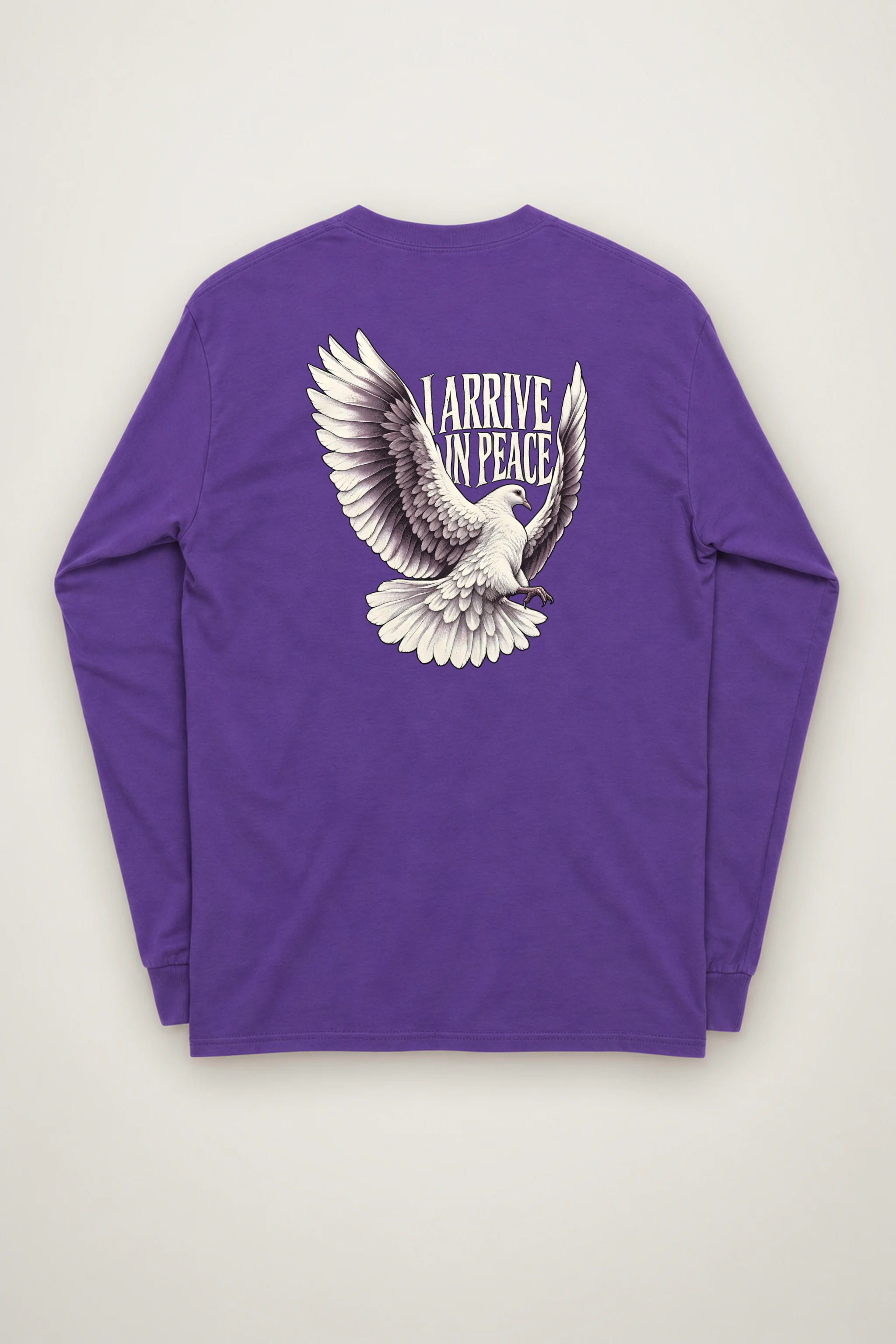 "I Arrive in Peace Dove" Unisex Longsleeve T-shirt