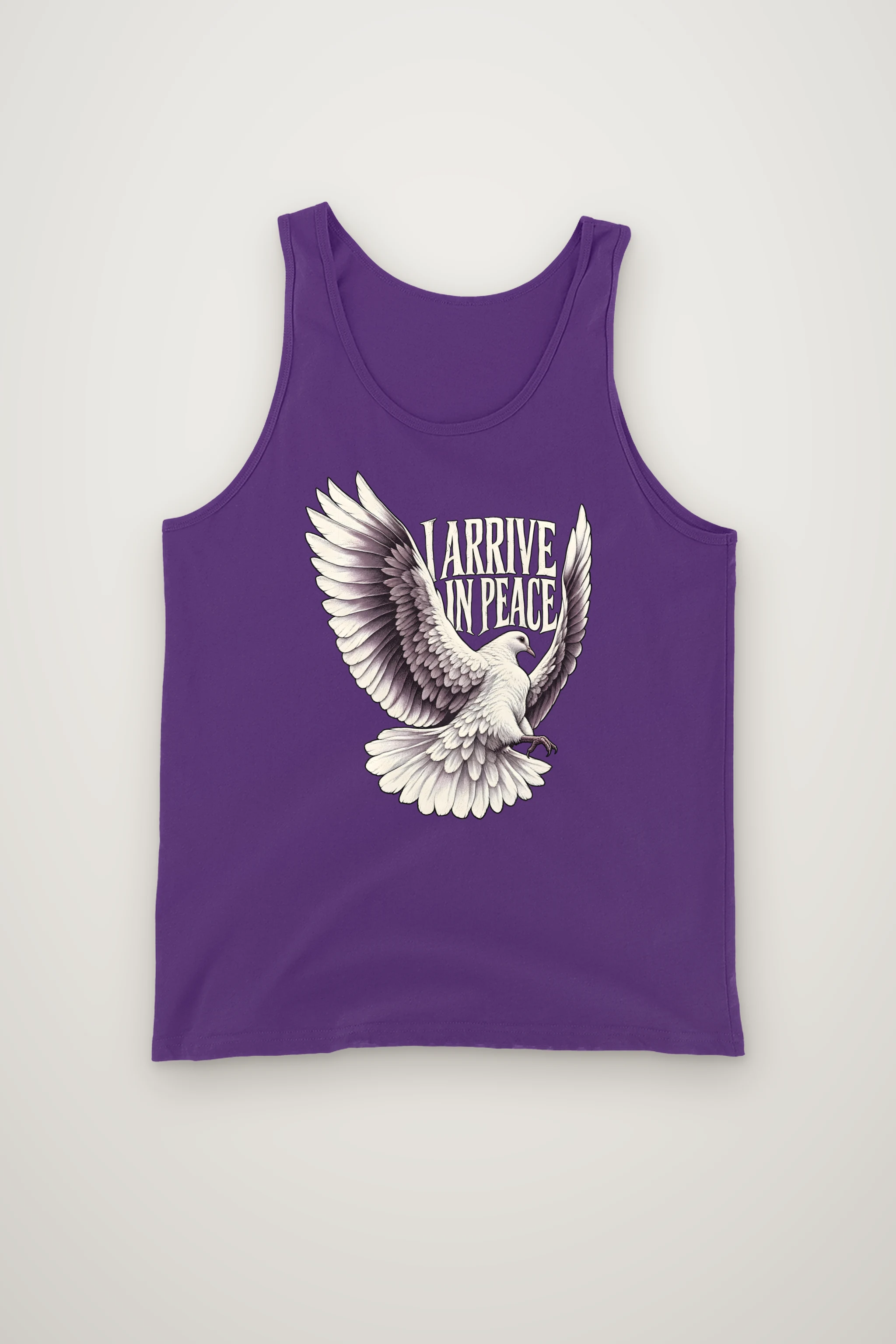 "I Arrive in Peace" Unisex Jersey Tank