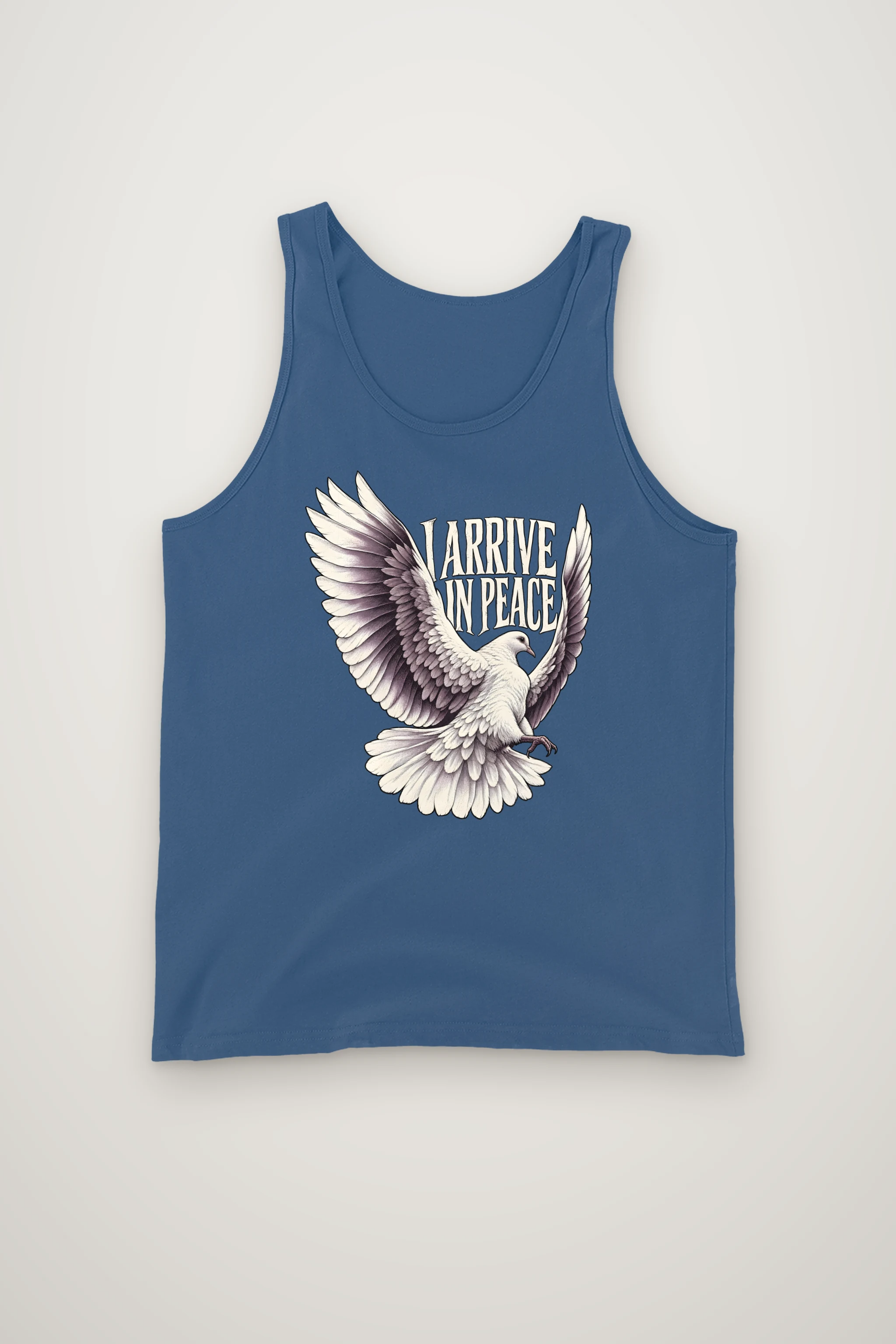 "I Arrive in Peace" Unisex Jersey Tank