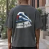 "I Book Trips Around the Pool" Men's Oversized Heavyweight Crewneck T-Shirt