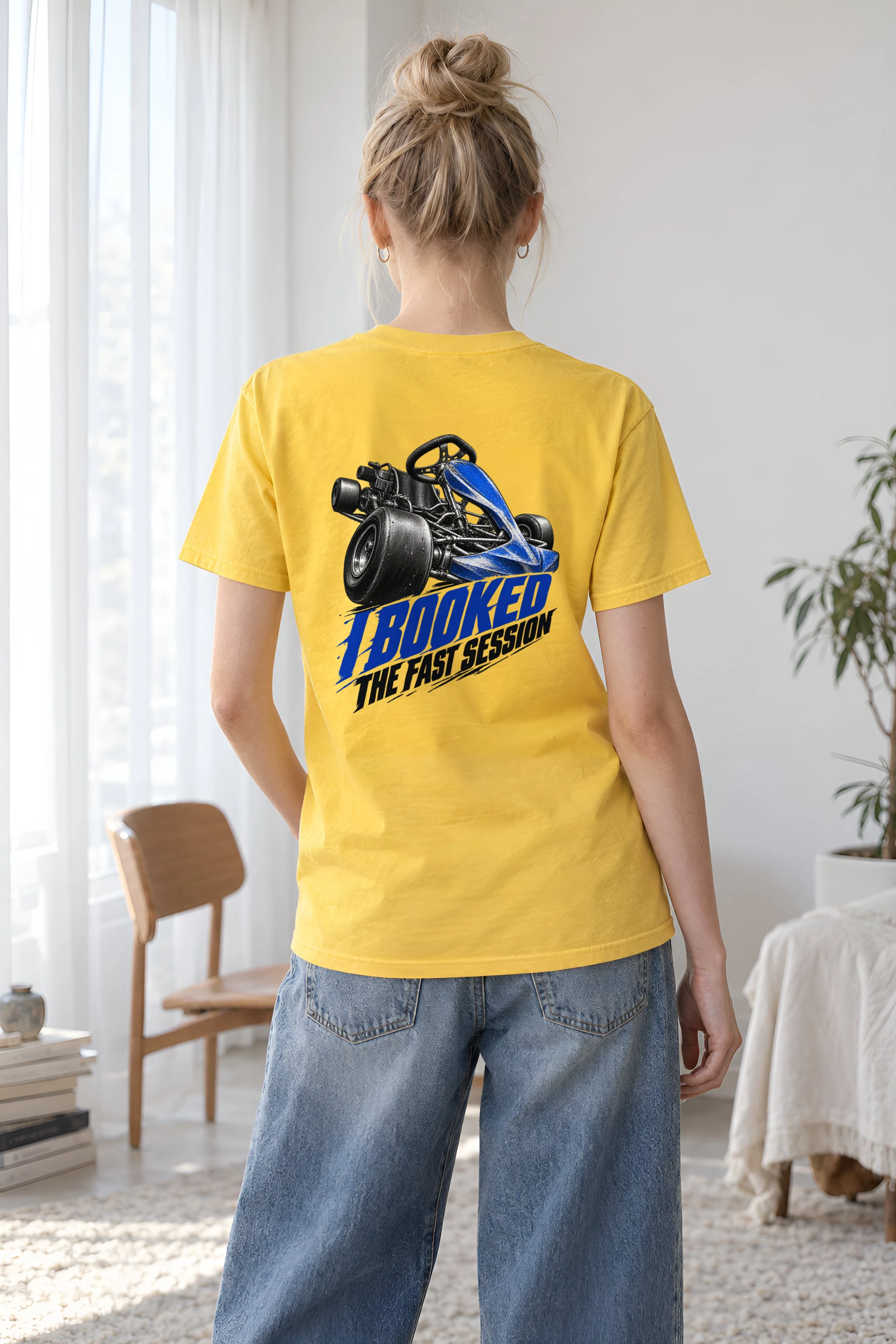 "I Booked The Fast Session" Heavyweight Unisex Crewneck T-shirt