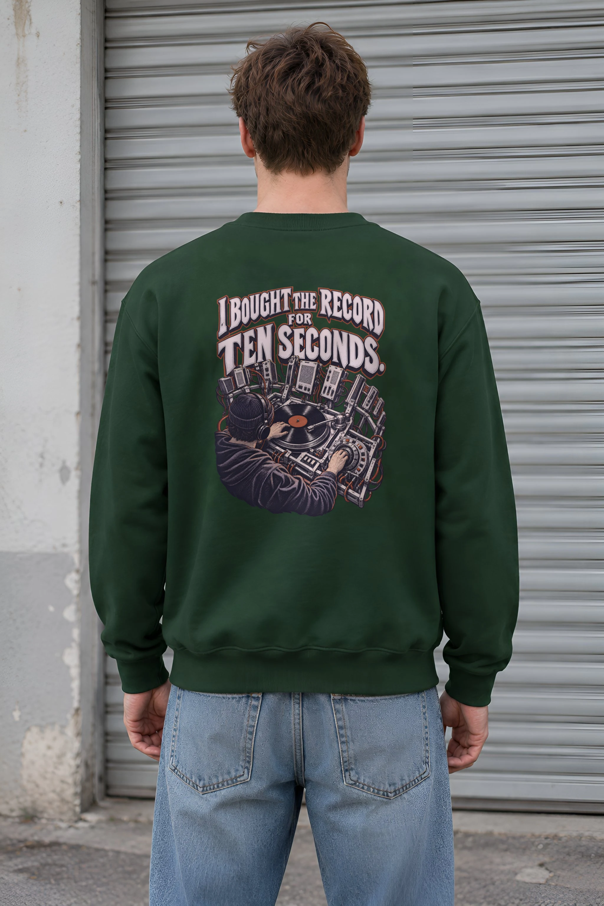 "I Bought The Record For Ten Seconds" Heavy Blend Unisex Crewneck Sweatshirt