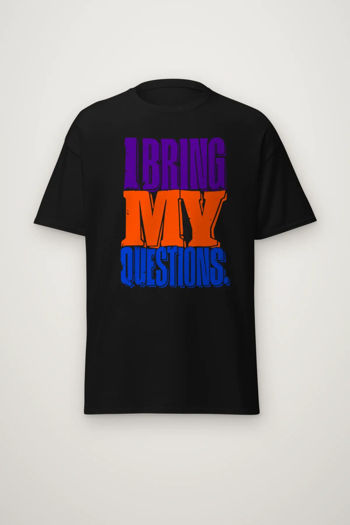 "I Bring My Questions" Heavyweight Unisex Crewneck T-shirt