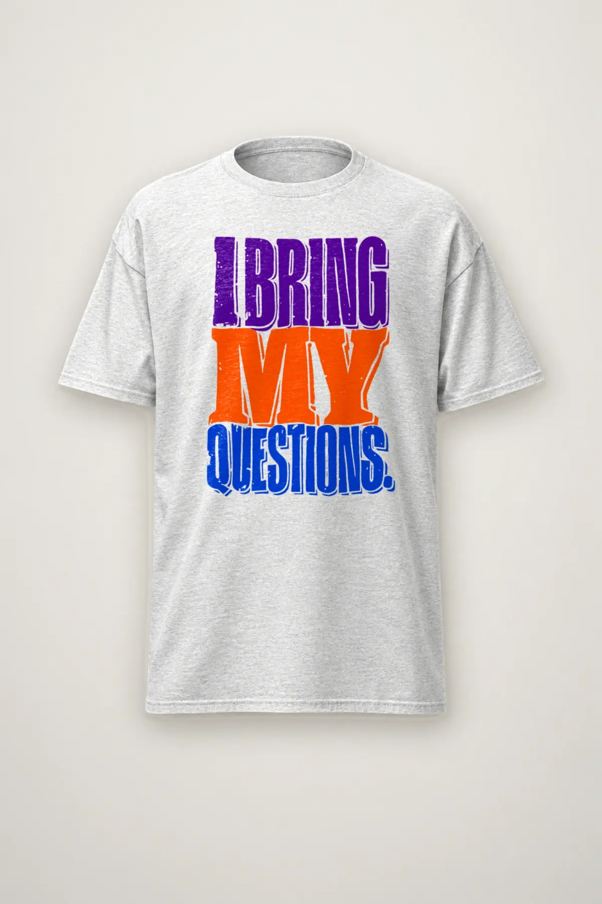 "I Bring My Questions" Heavyweight Unisex Crewneck T-shirt