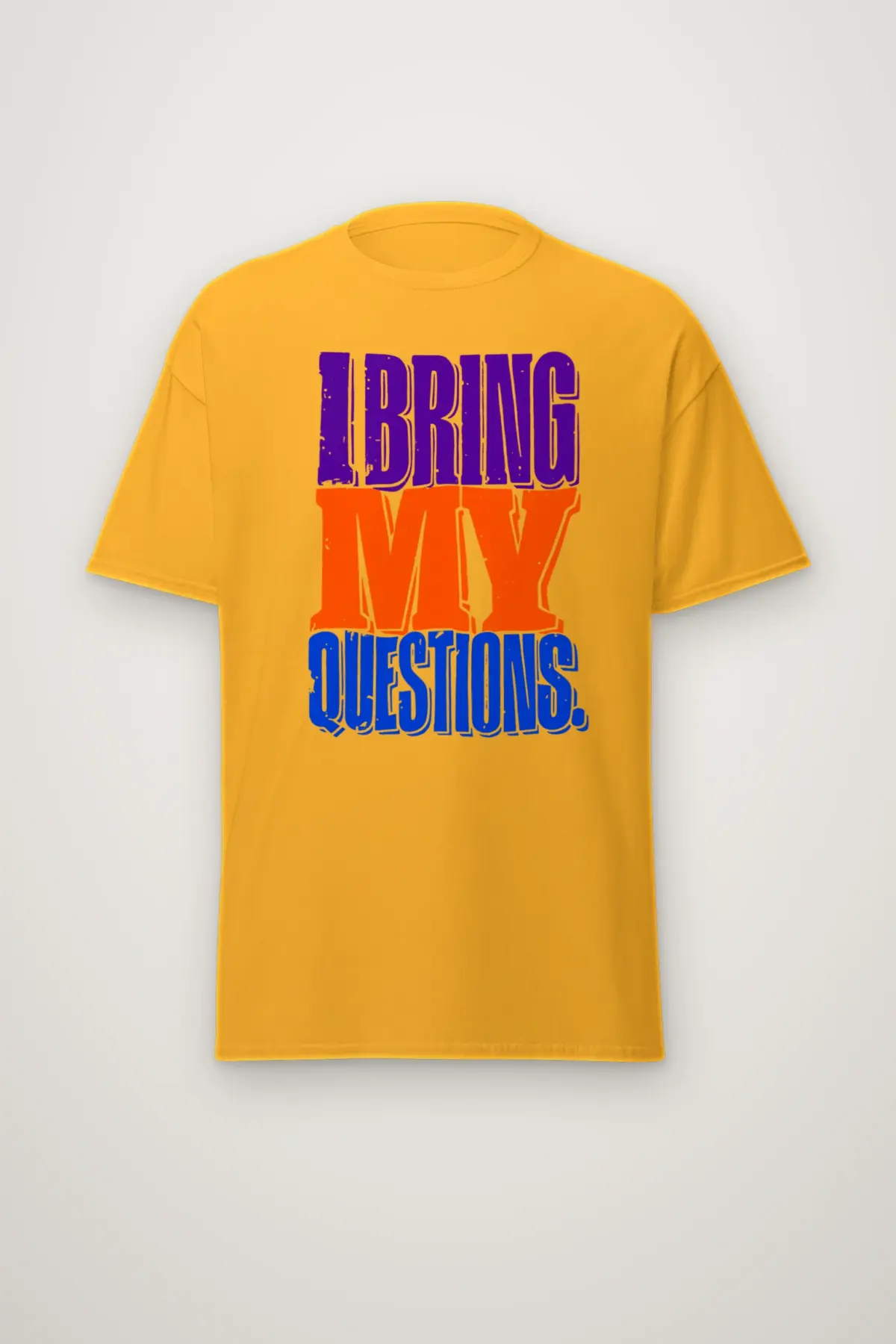 "I Bring My Questions" Heavyweight Unisex Crewneck T-shirt