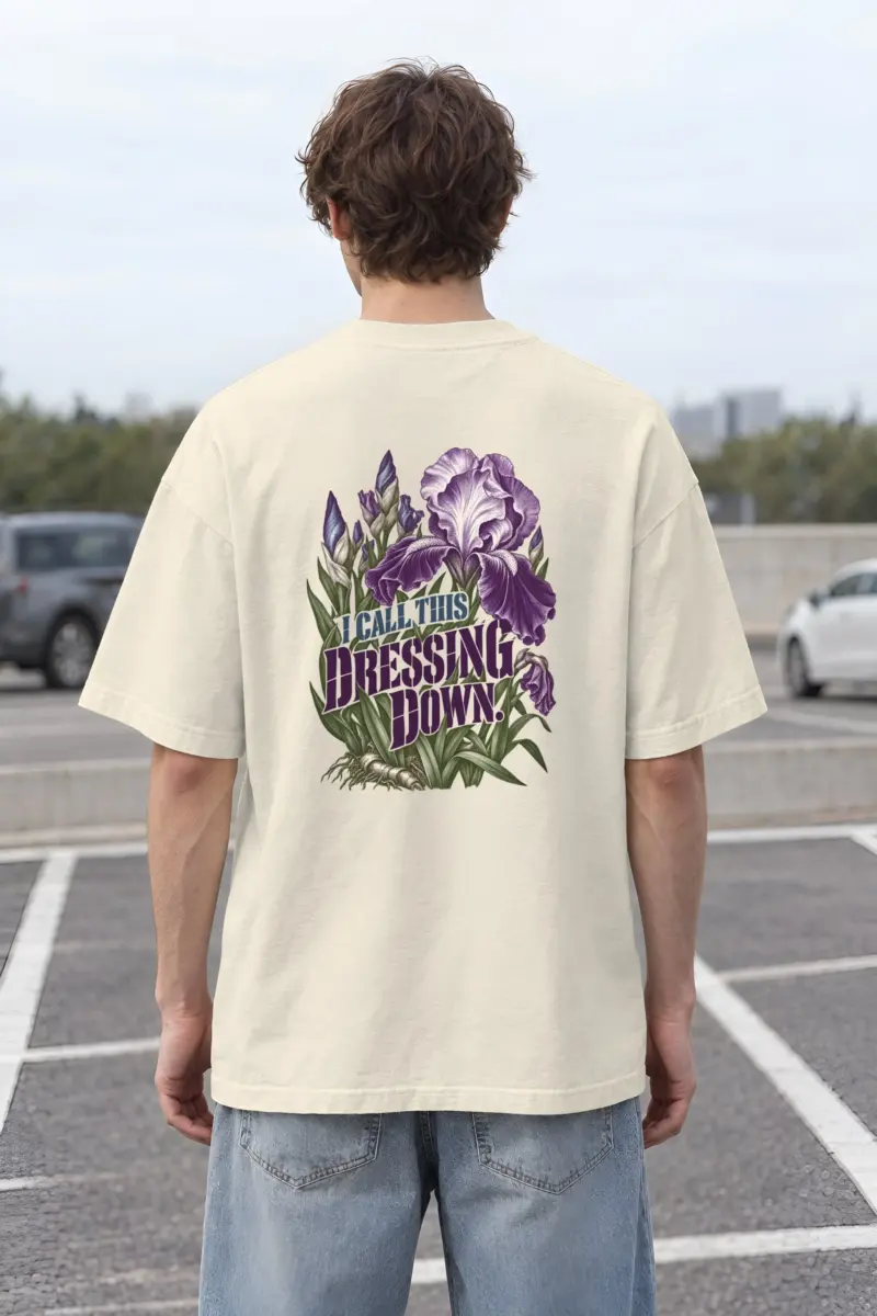 "I Call This Dressing Down" Unisex Oversized Heavyweight Crewneck T-Shirt