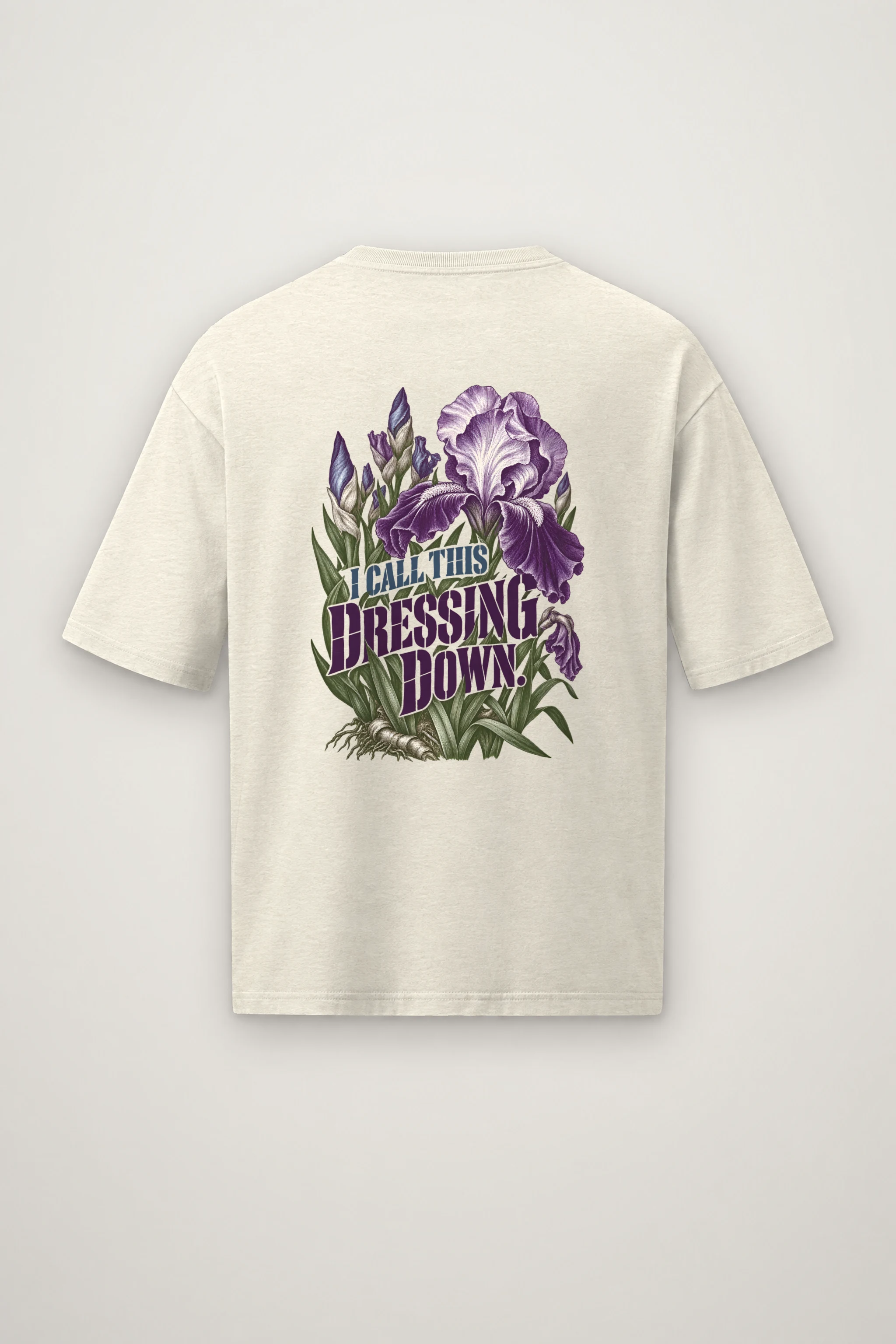 "I Call This Dressing Down" Men's Oversized Heavyweight Crewneck T-Shirt
