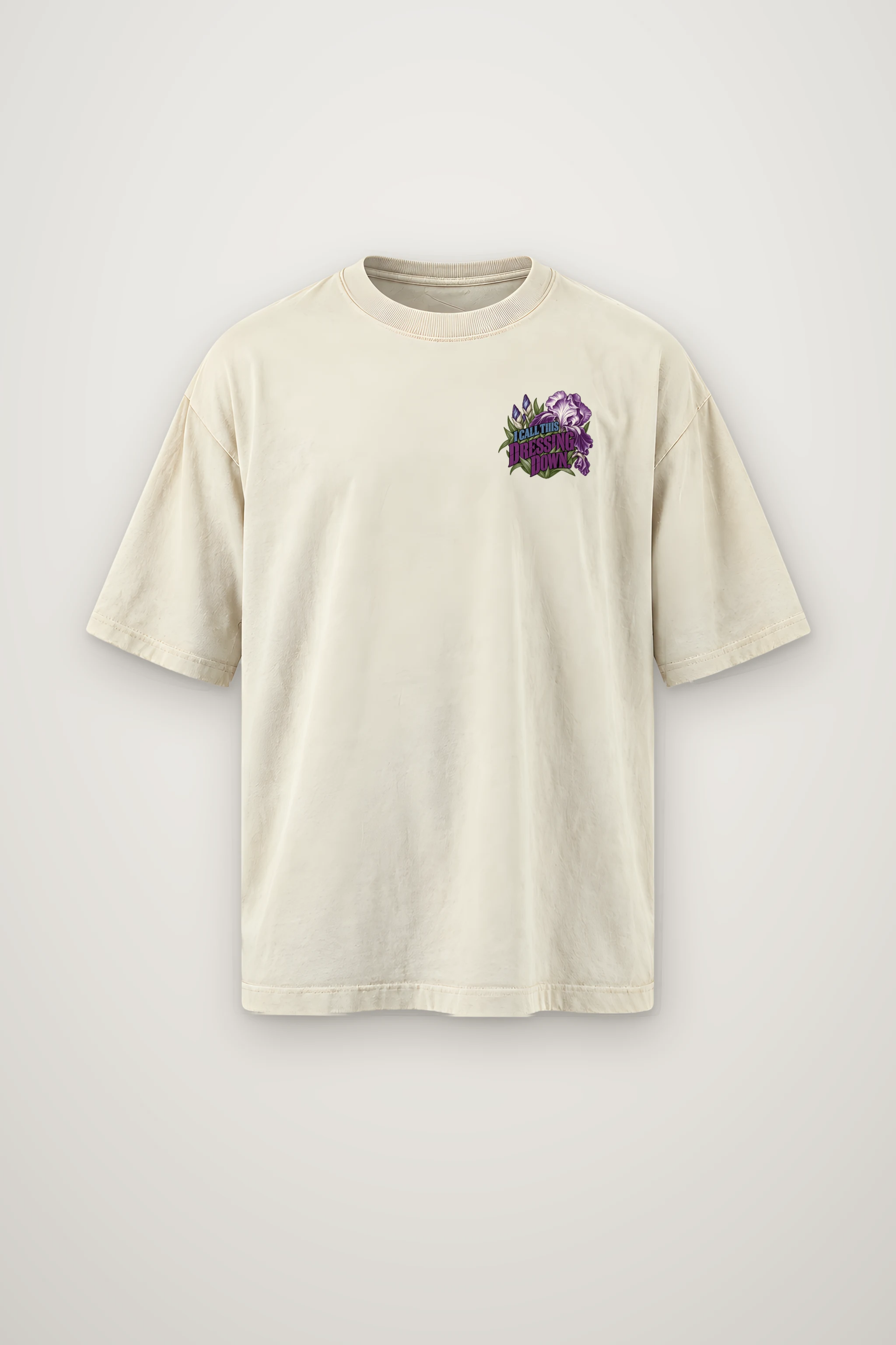 "I Call This Dressing Down" Men's Oversized Heavyweight Crewneck T-Shirt