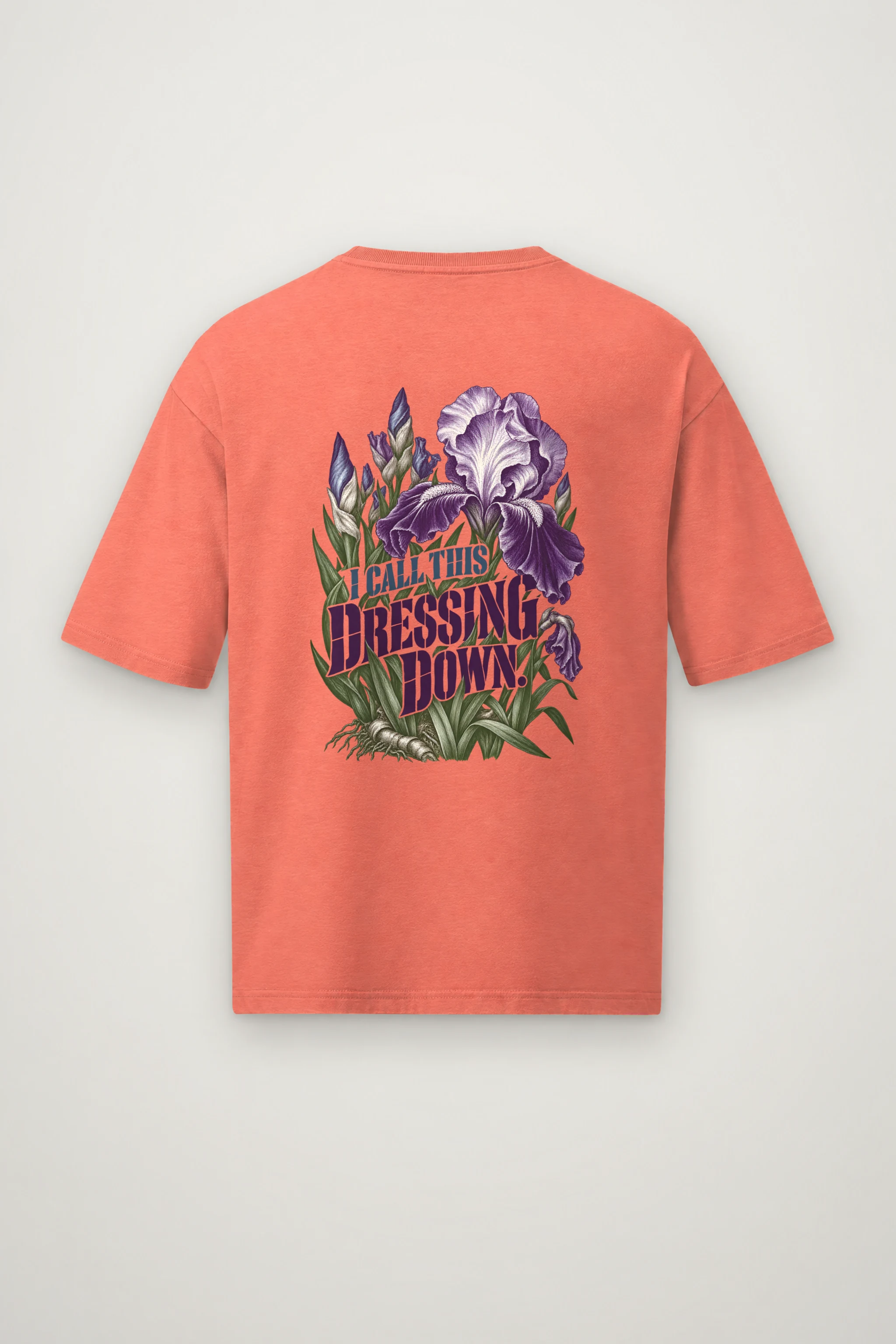 "I Call This Dressing Down" Men's Oversized Heavyweight Crewneck T-Shirt