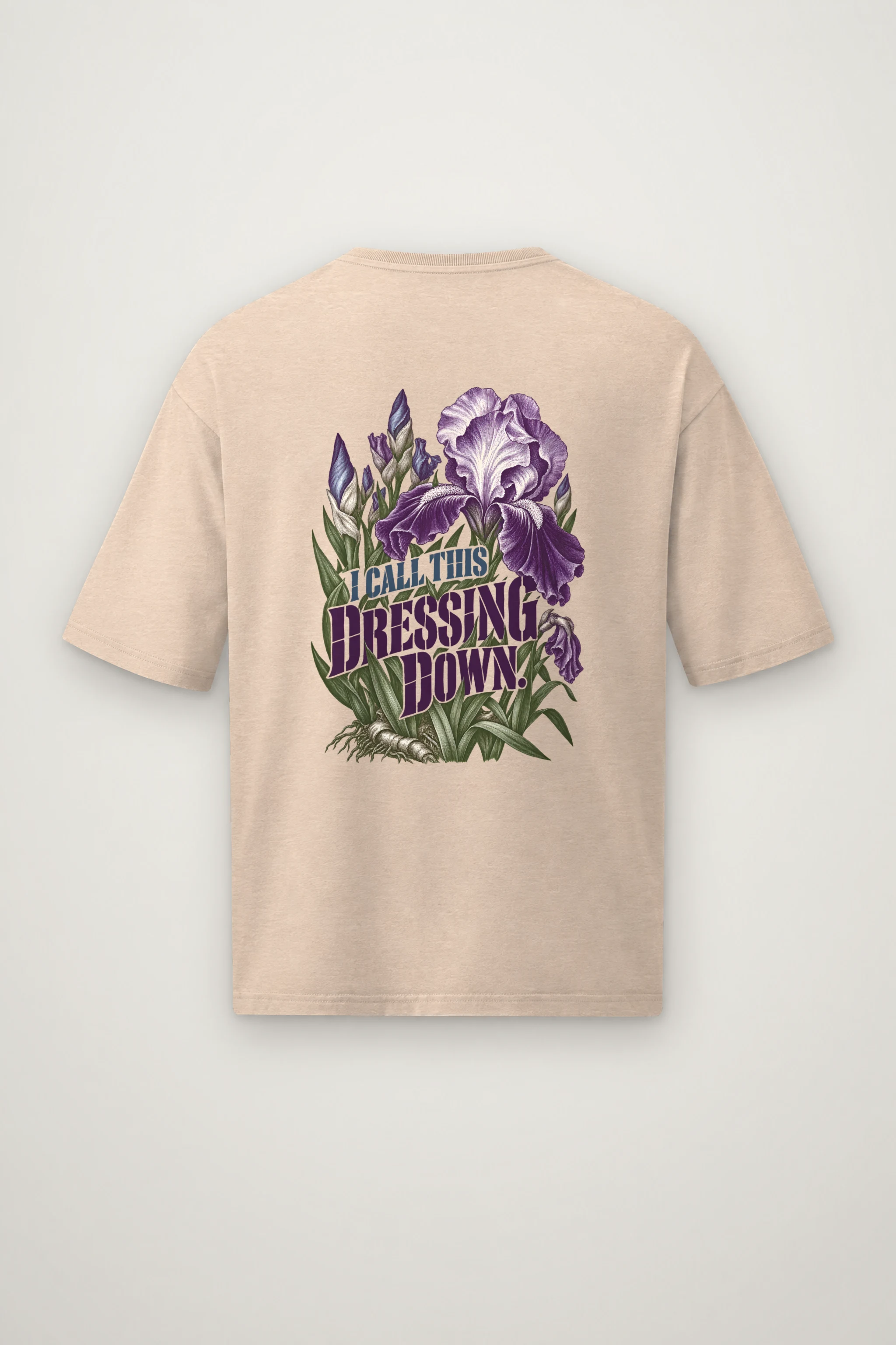 "I Call This Dressing Down" Men's Oversized Heavyweight Crewneck T-Shirt